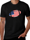 American Football USA Flag Graphic Tee