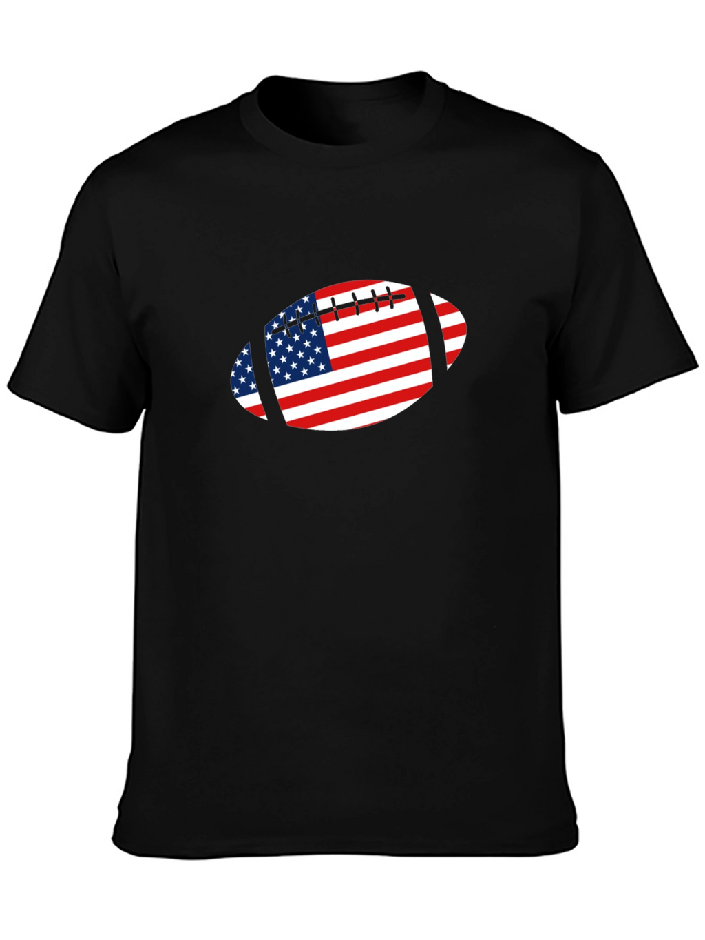 American Football USA Flag Graphic Tee