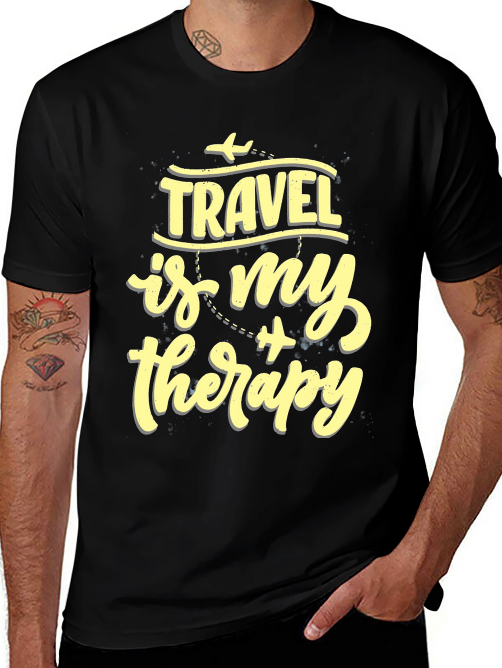 Travel is My Therapy Graphic T-Shirt