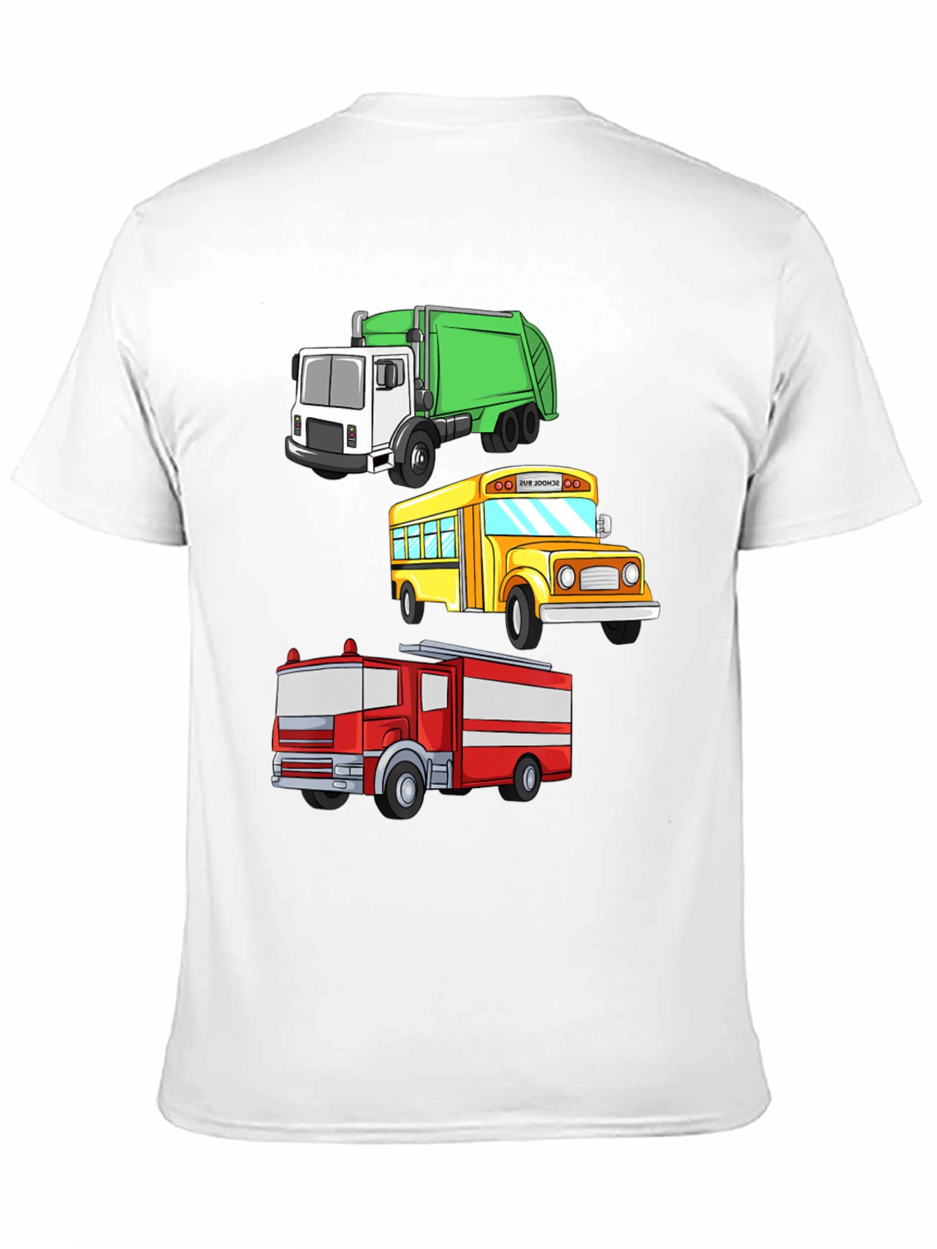 Cartoon Trucks T-Shirt - Fun for Kids!