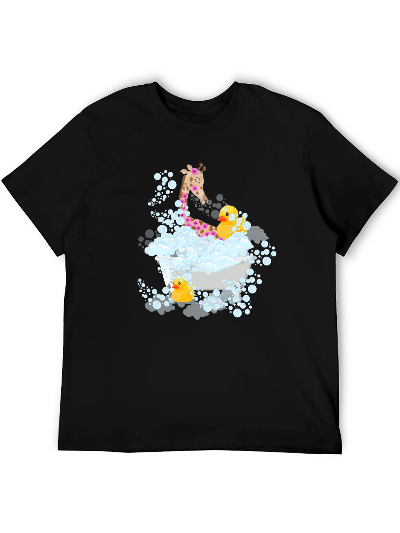 Giraffe & Ducks in Tub T-Shirt