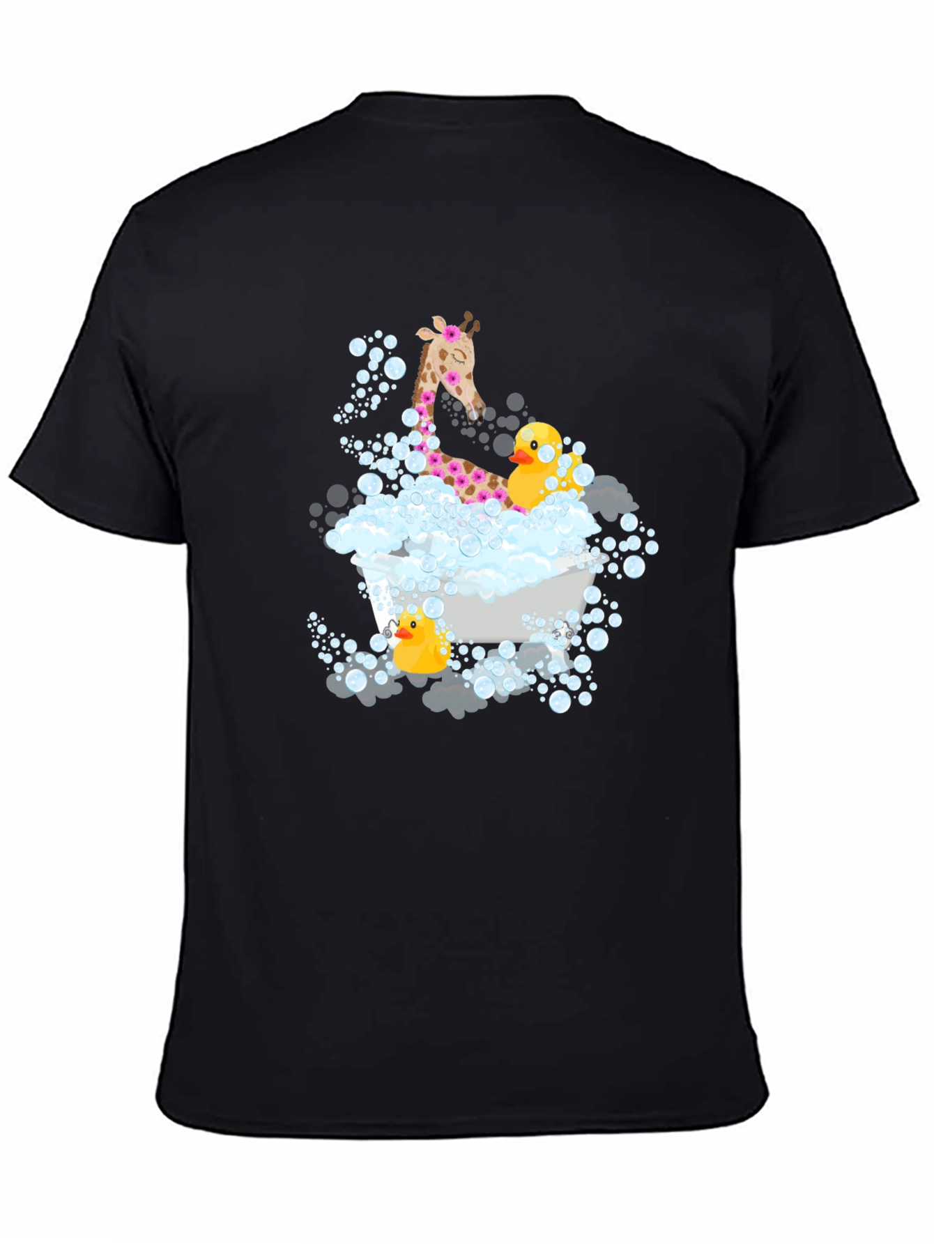 Giraffe & Ducks in Tub T-Shirt