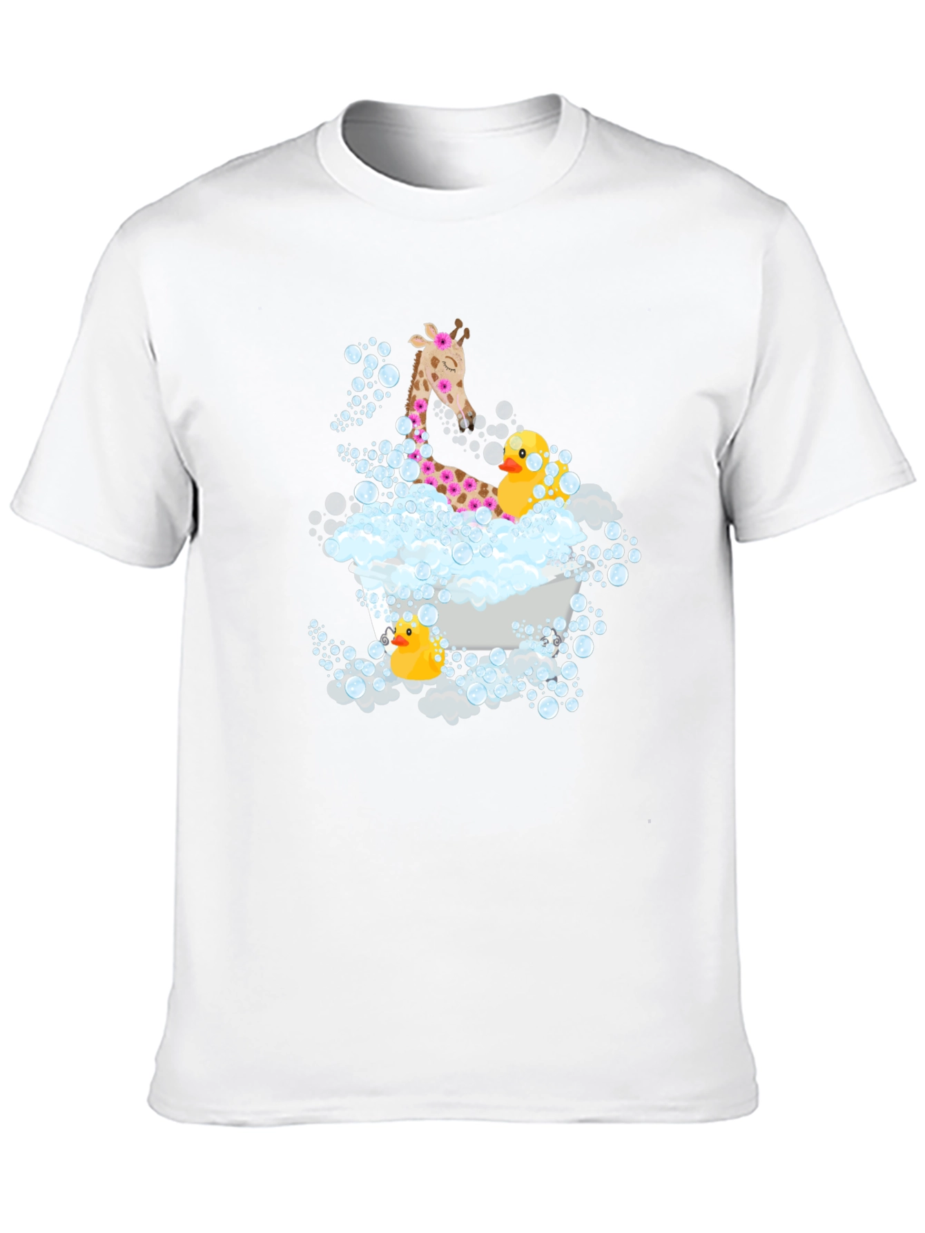 Giraffe & Ducks in Tub T-Shirt