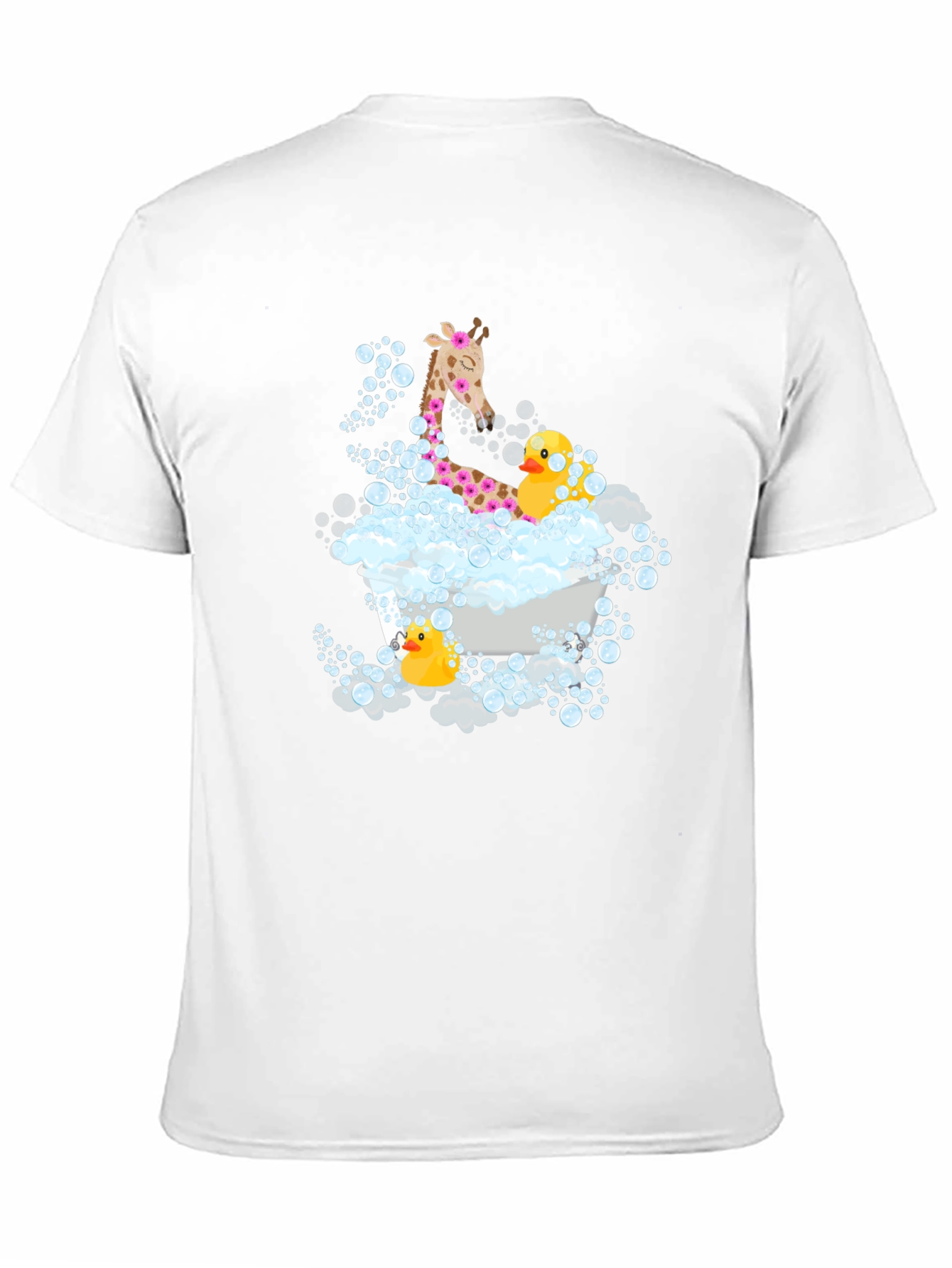 Giraffe & Ducks in Tub T-Shirt