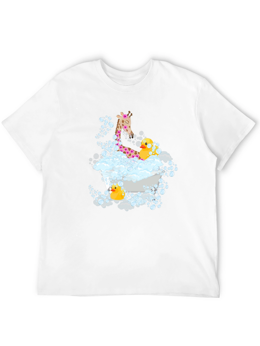 Giraffe & Ducks in Tub T-Shirt
