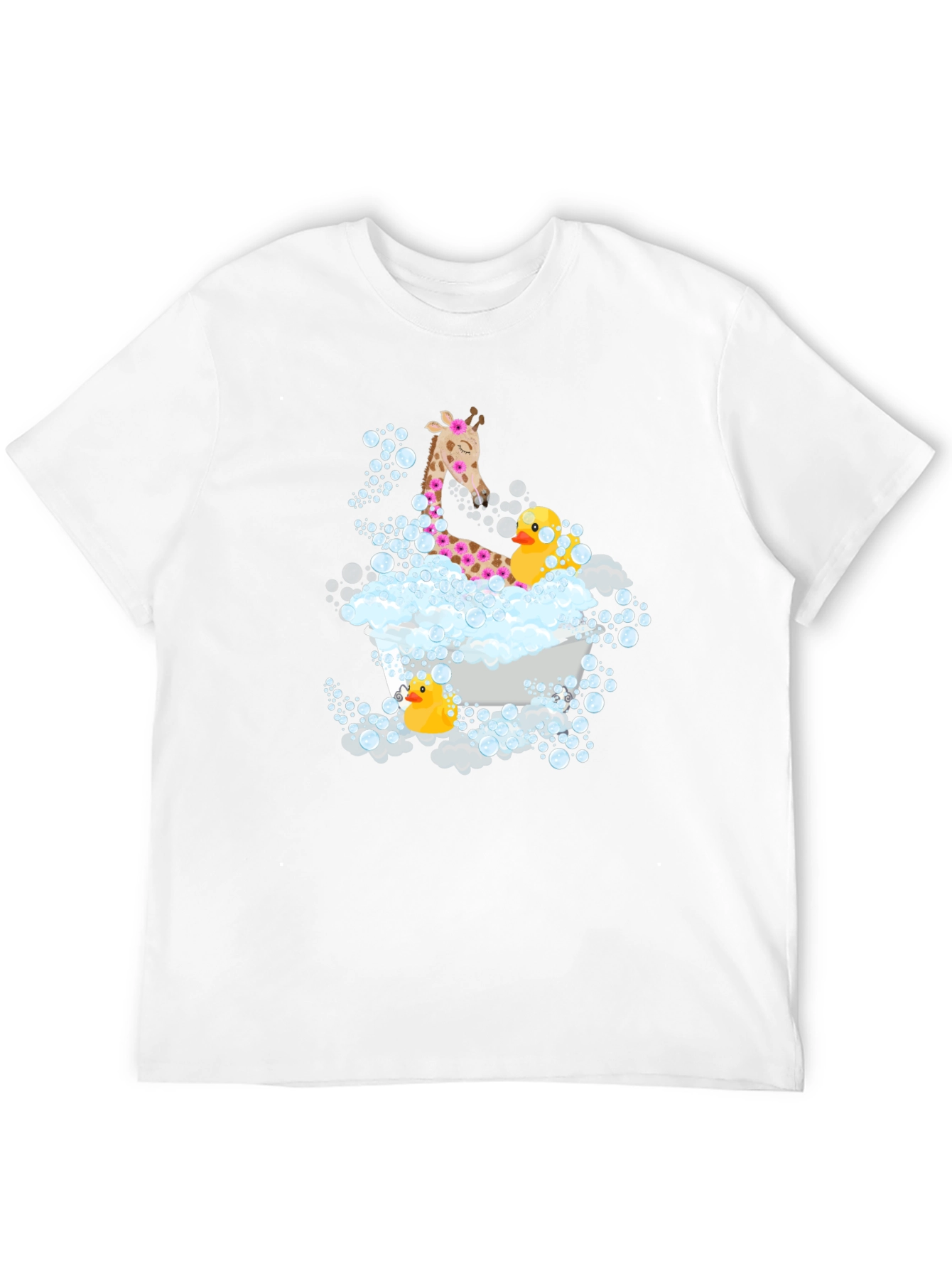 Giraffe & Ducks in Tub T-Shirt