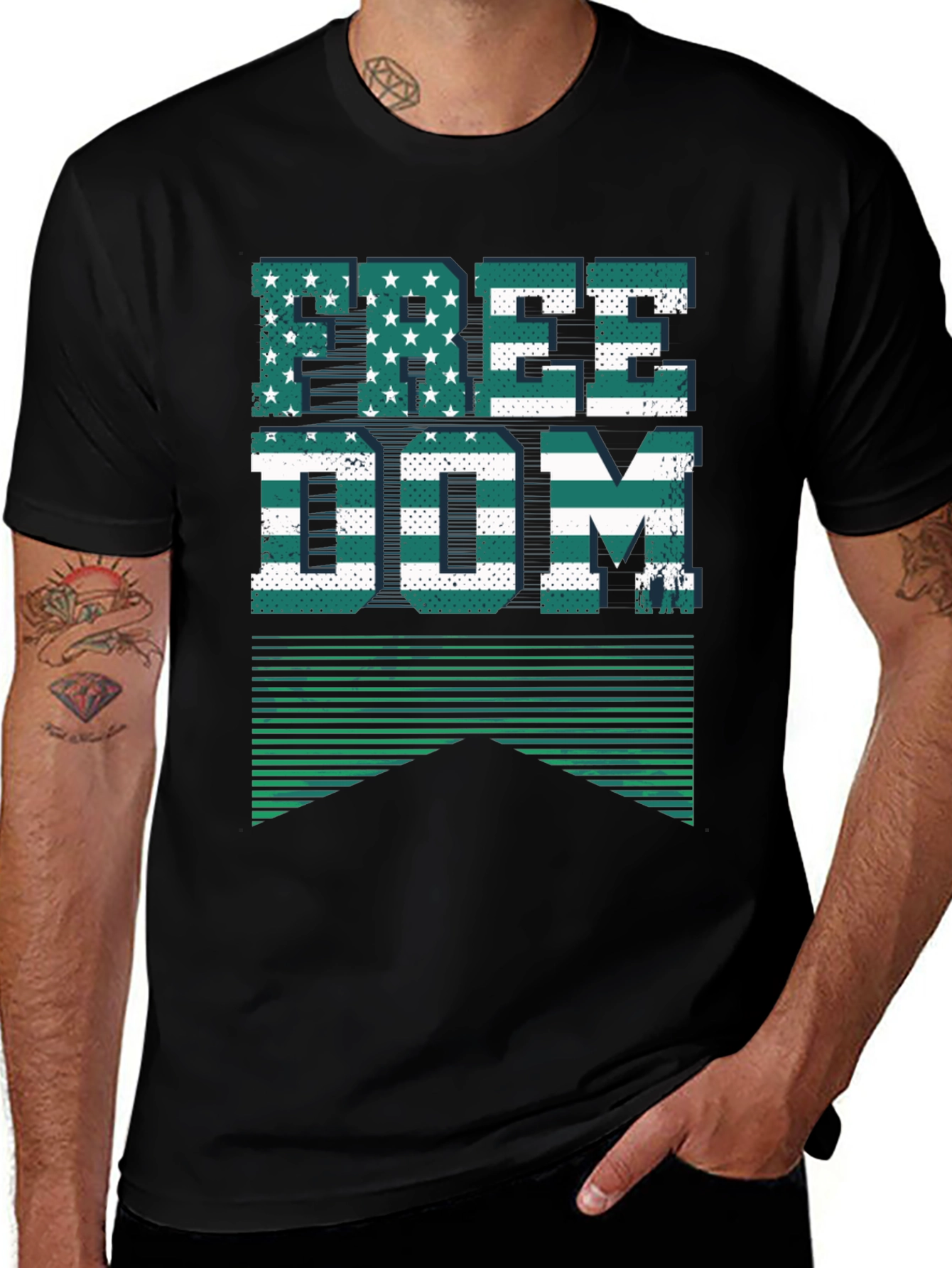 Freedom Graphic Print T-Shirt