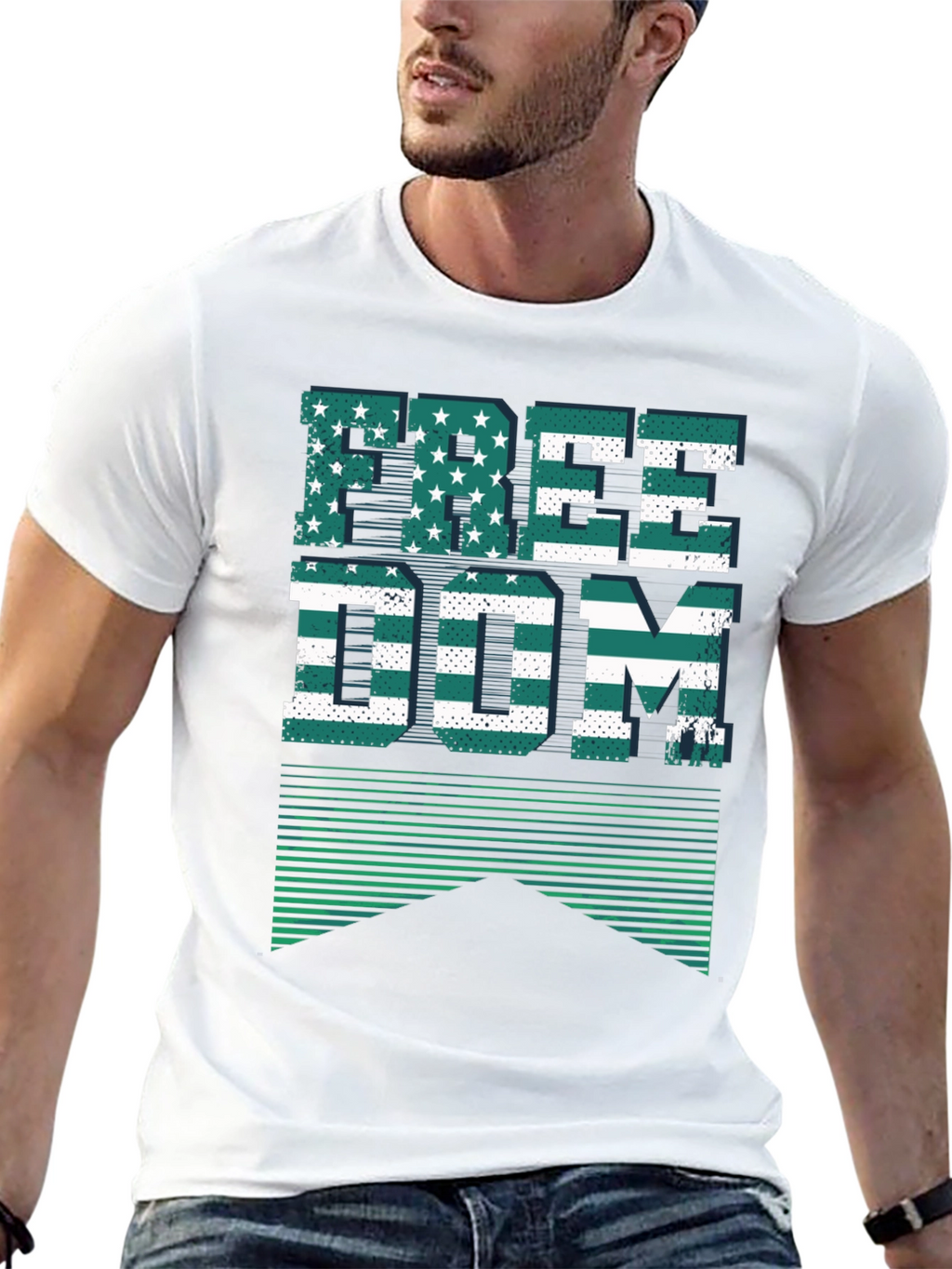 Freedom Graphic Print T-Shirt