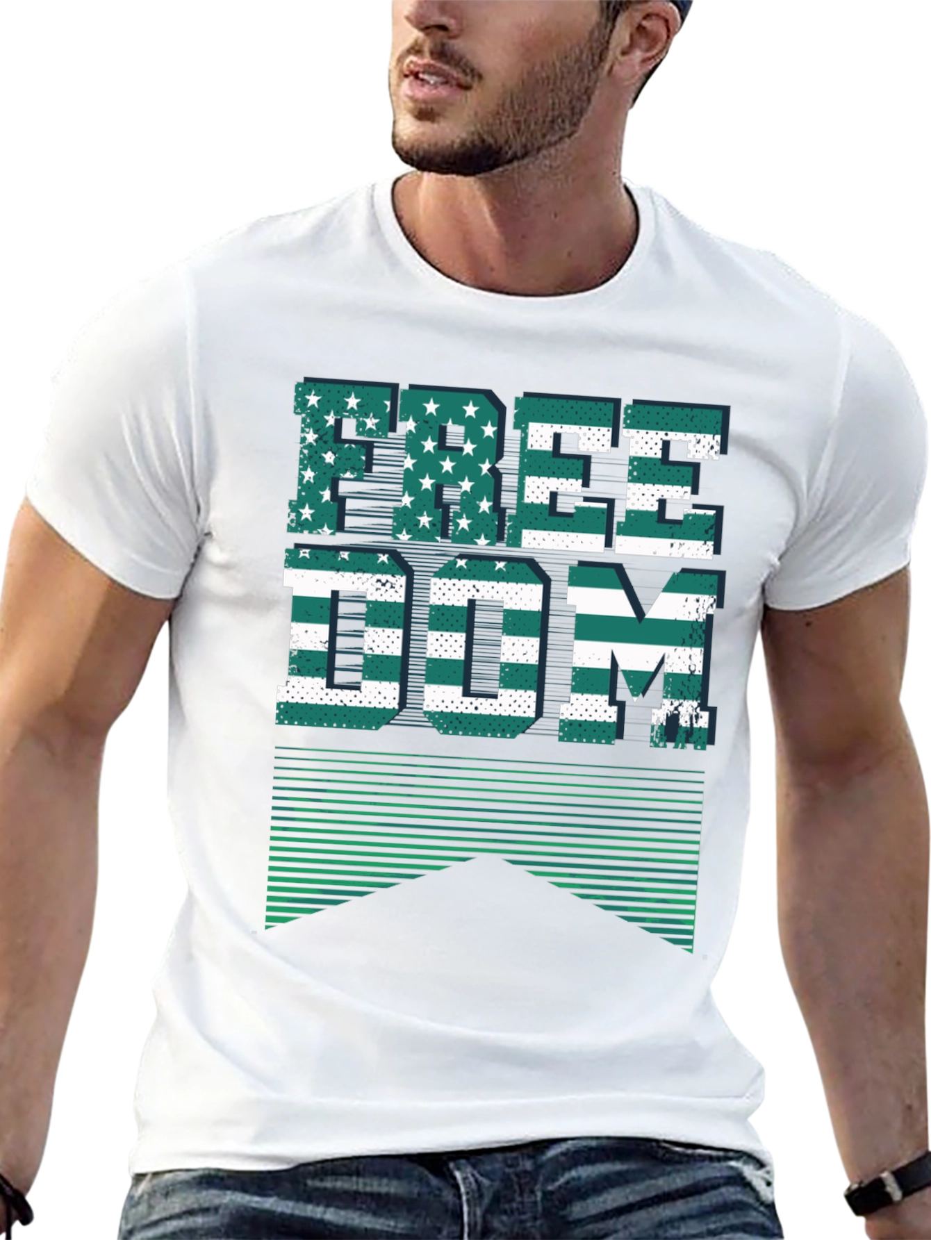 Freedom Graphic Print T-Shirt