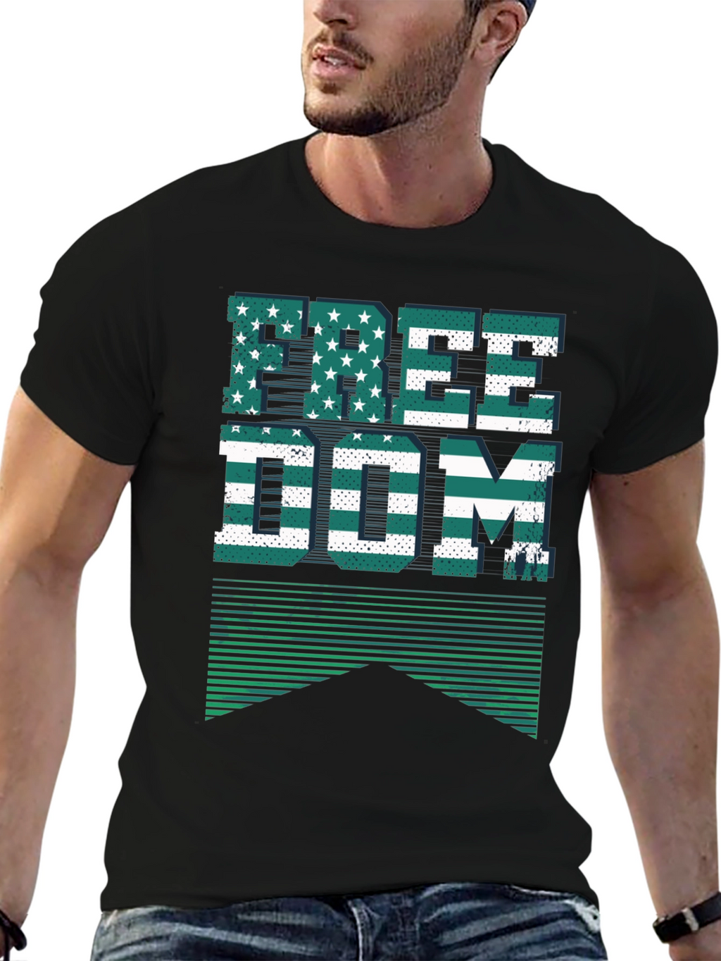 Freedom Graphic Print T-Shirt