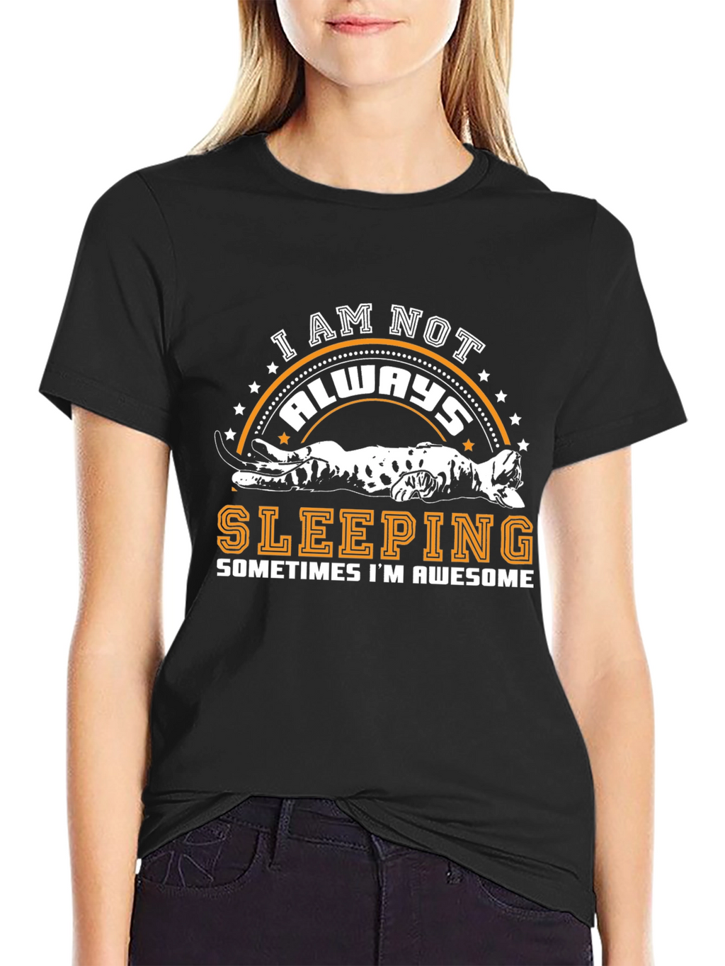 I Am Not Always Sleeping Cat Graphic T-Shirt