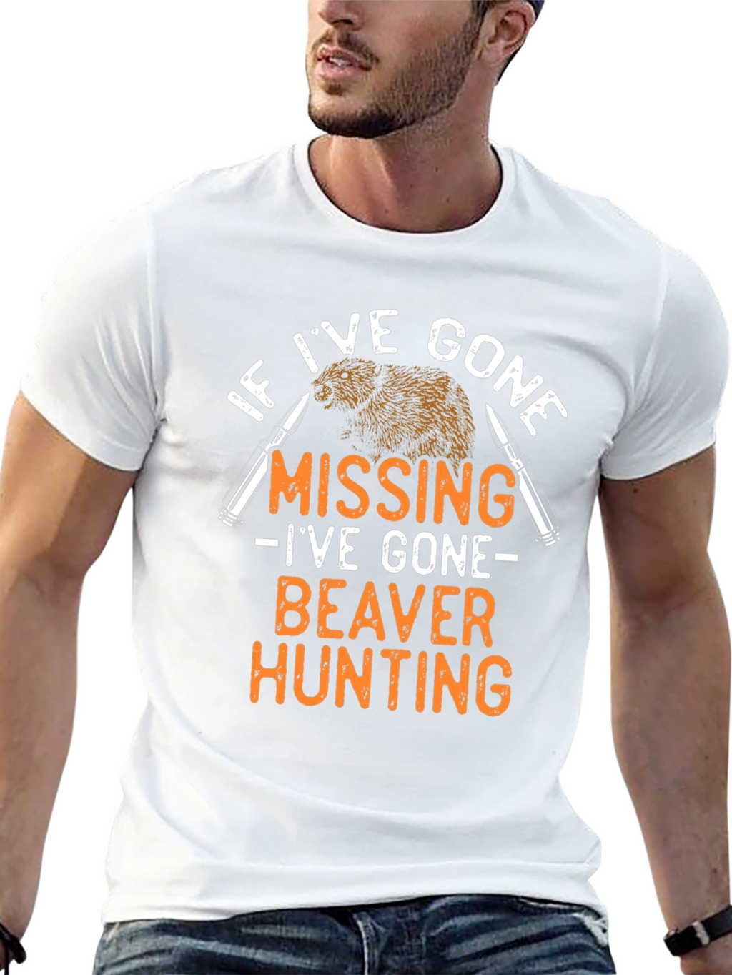 Beaver Hunting Graphic T-Shirt