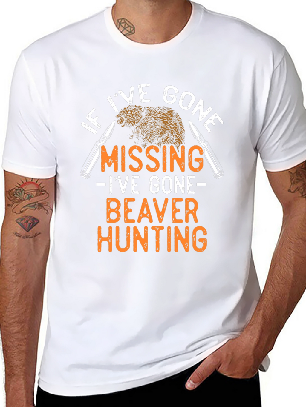 Beaver Hunting Graphic T-Shirt