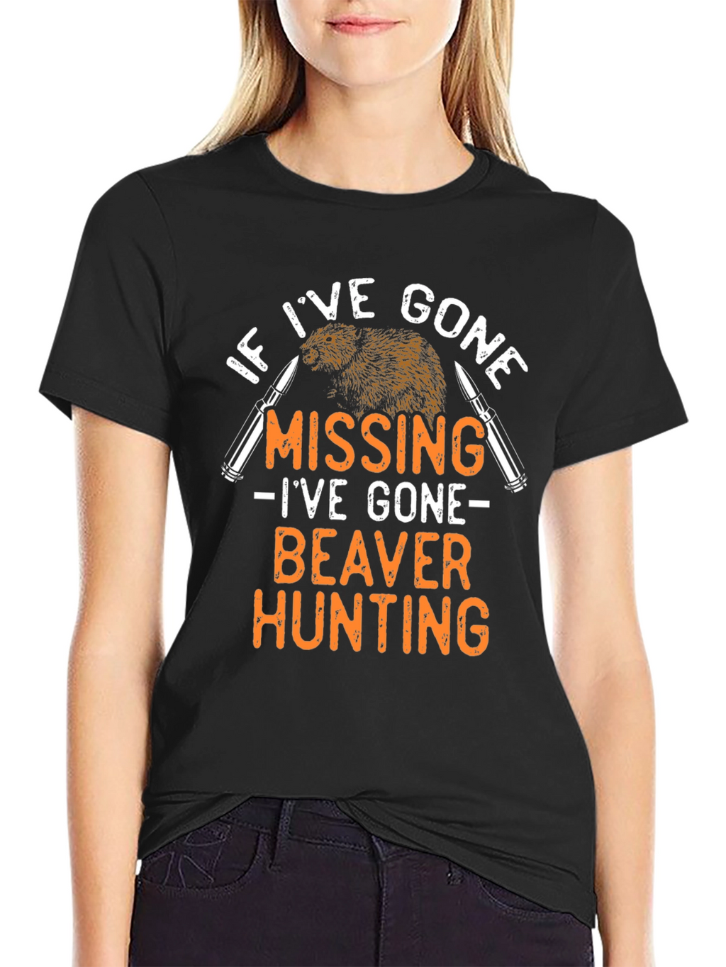 Beaver Hunting Graphic T-Shirt