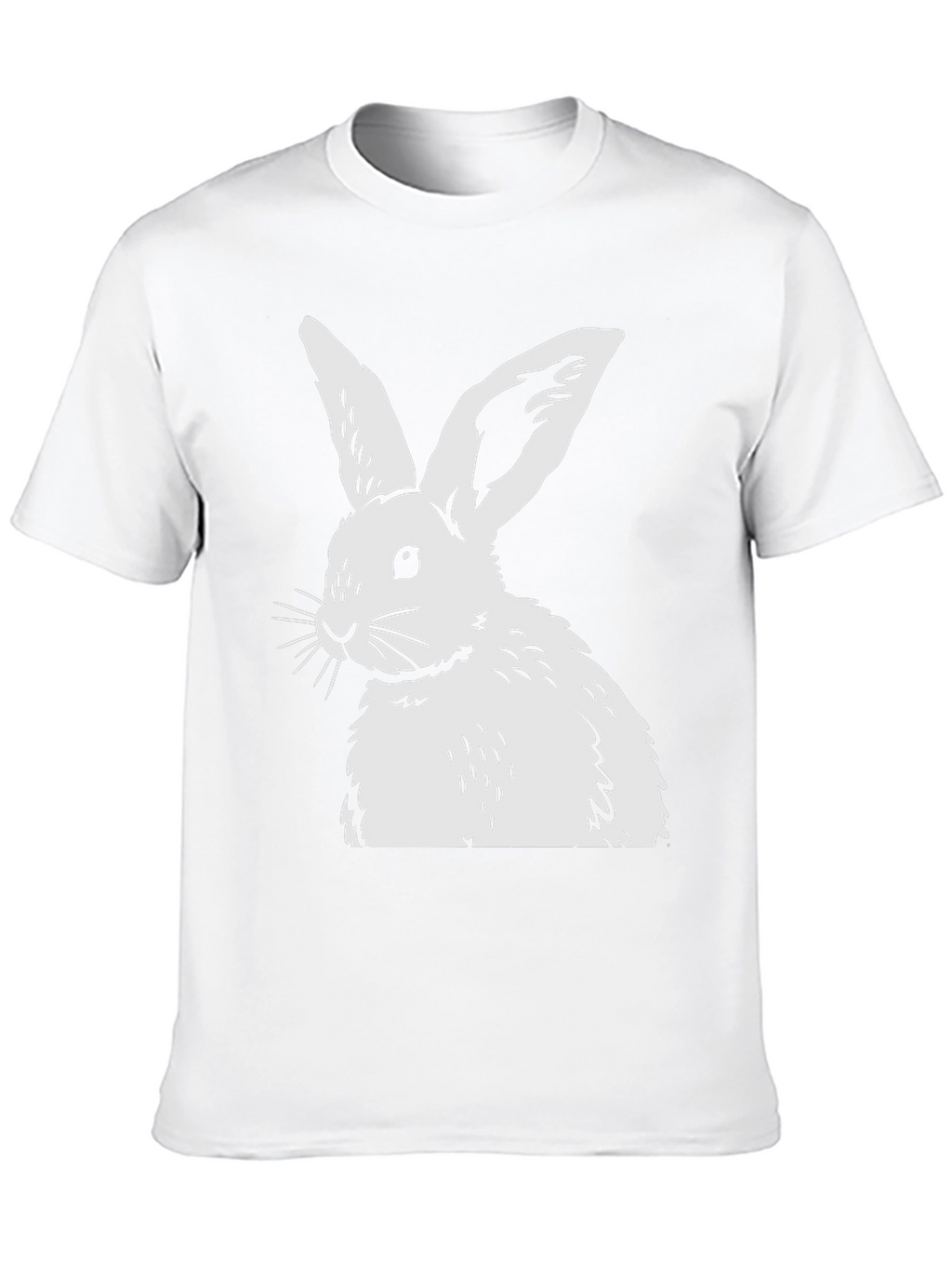 Rabbit Graphic Tee - Black Casual Top