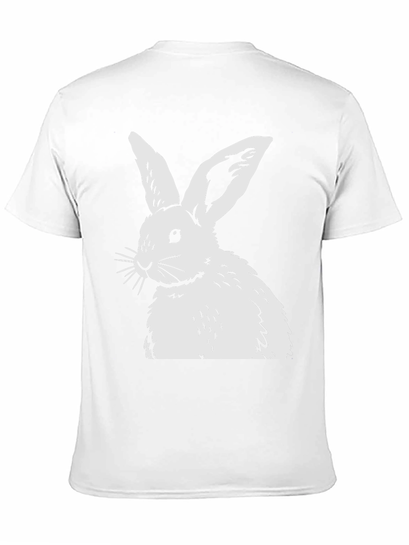 Rabbit Graphic Tee - Black Casual Top