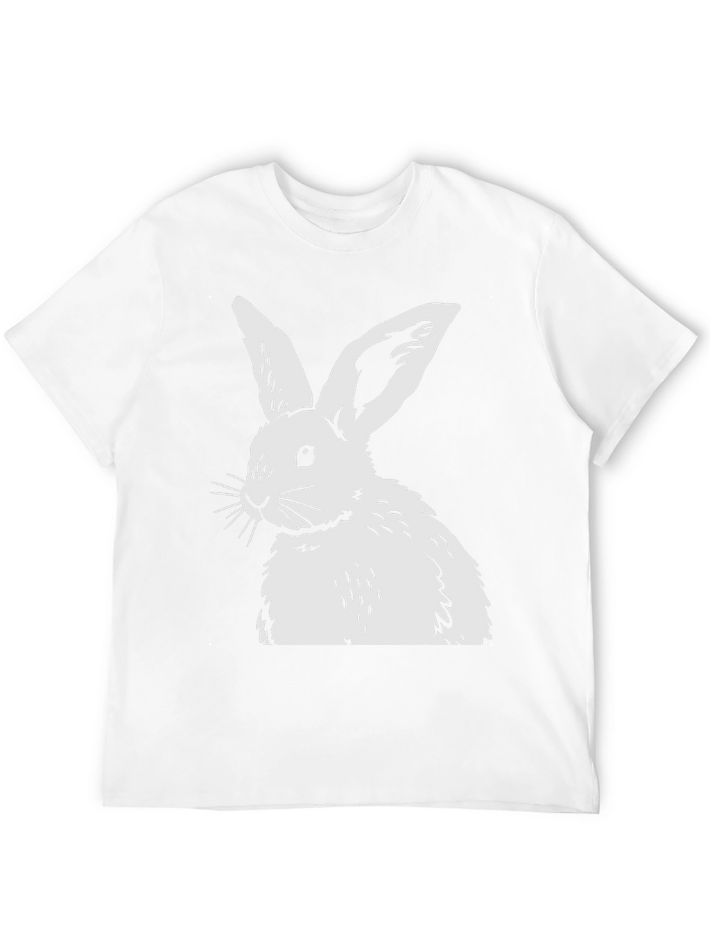 Rabbit Graphic Tee - Black Casual Top