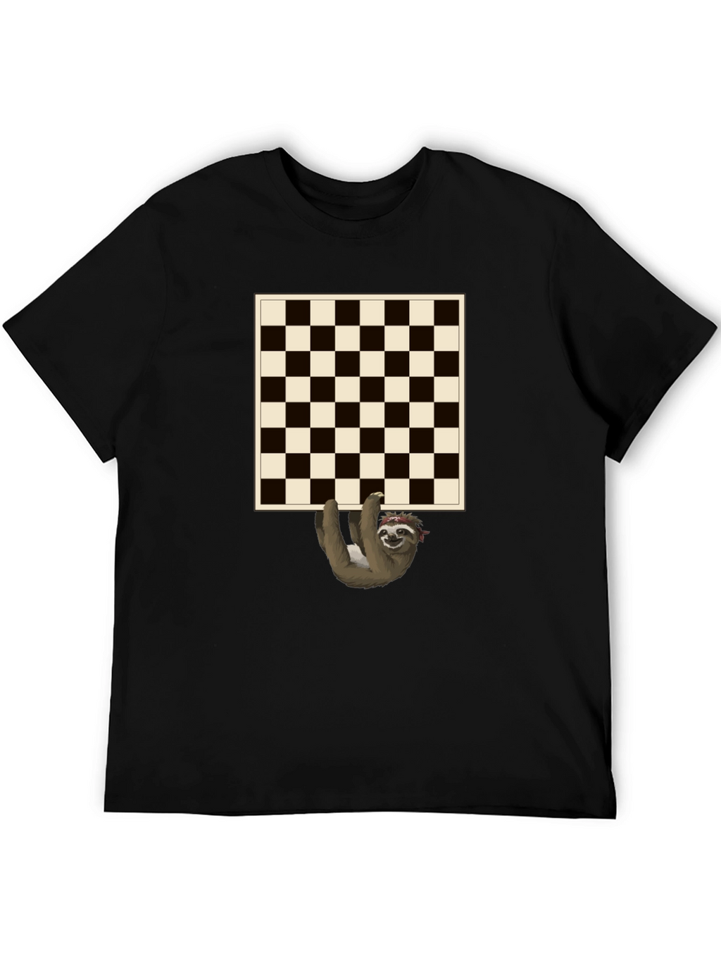 Sloth Chess Board Graphic Tee