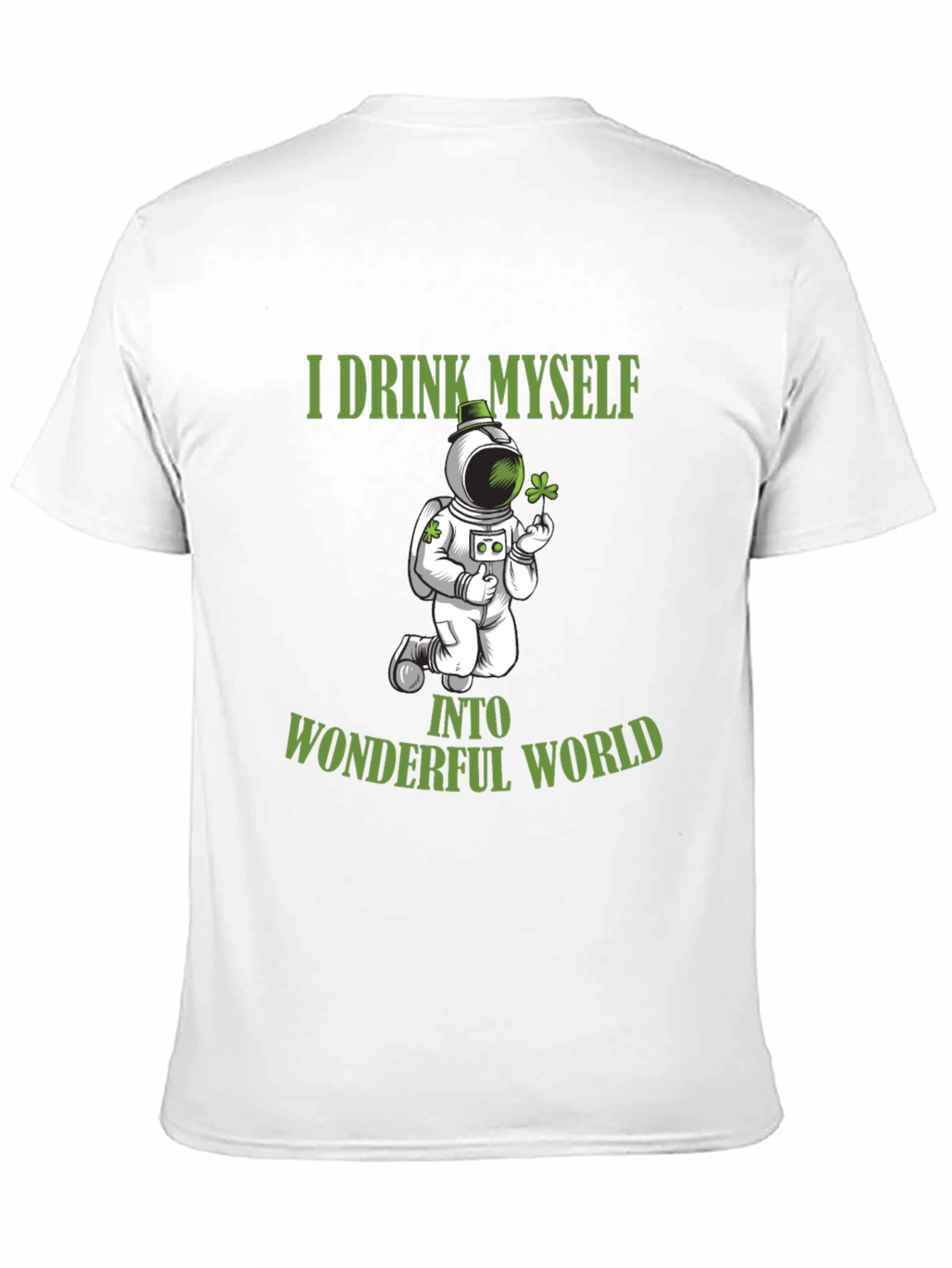 I Drink Myself Into Wonderful World Black T-Shirt