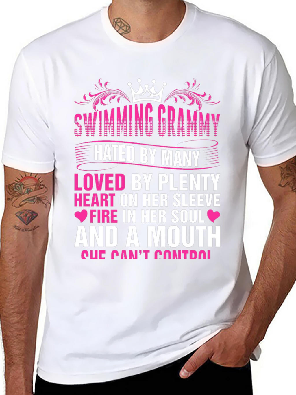 Swimming Grammy T-Shirt - Hated By Many