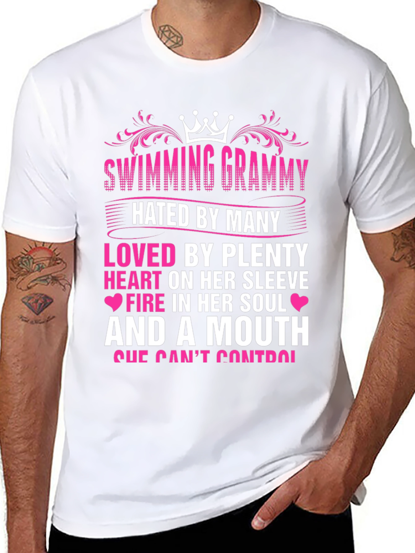Swimming Grammy T-Shirt - Hated By Many