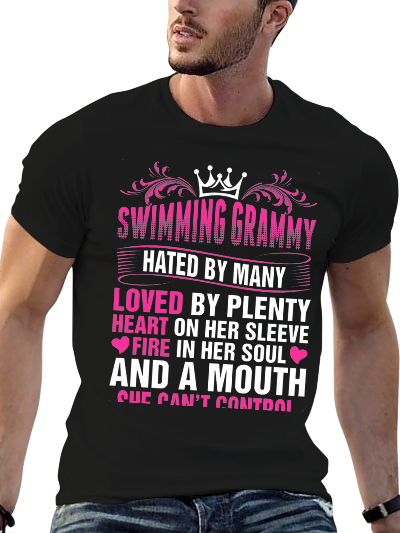 Swimming Grammy T-Shirt - Hated By Many