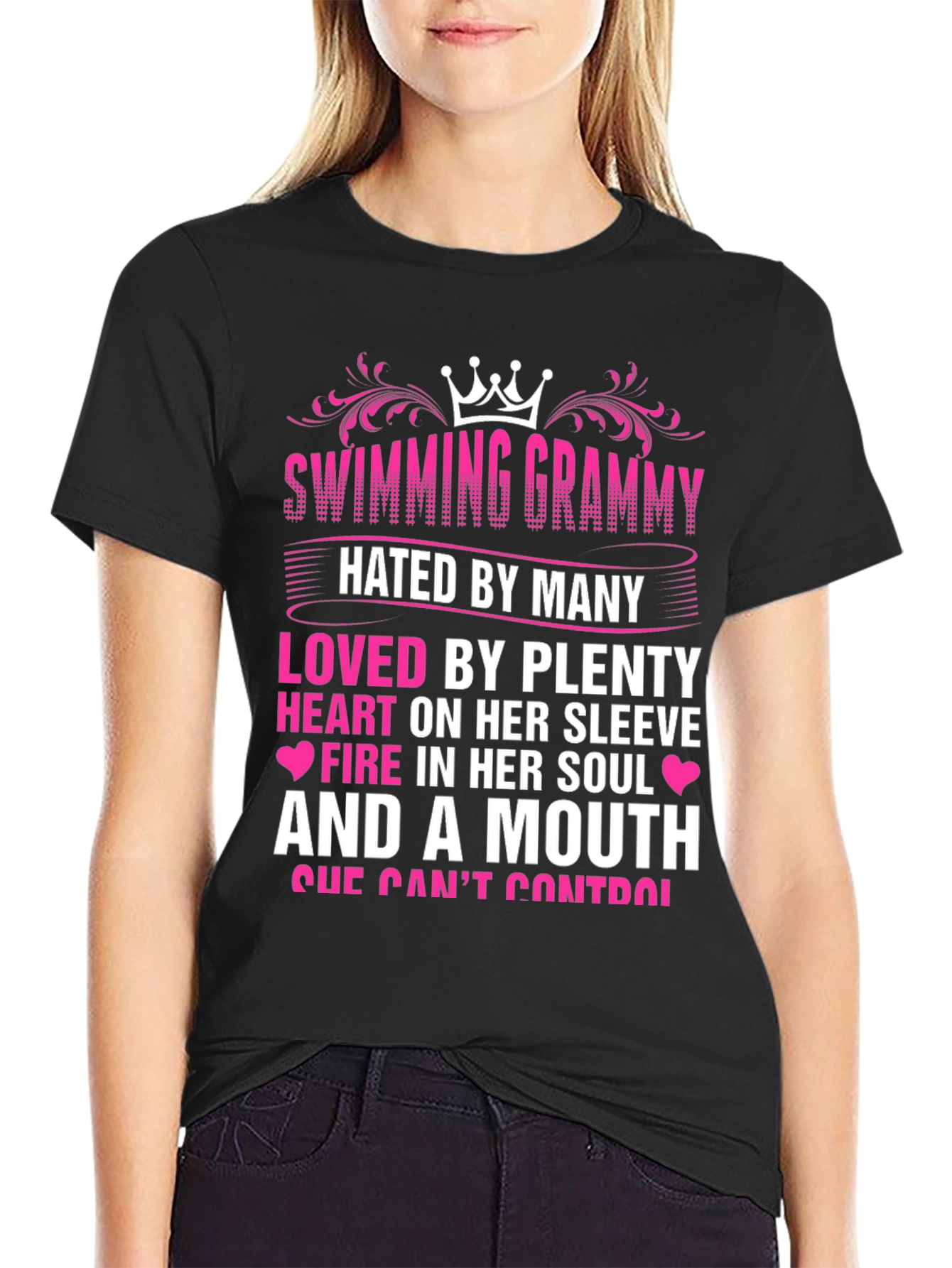 Swimming Grammy T-Shirt - Hated By Many