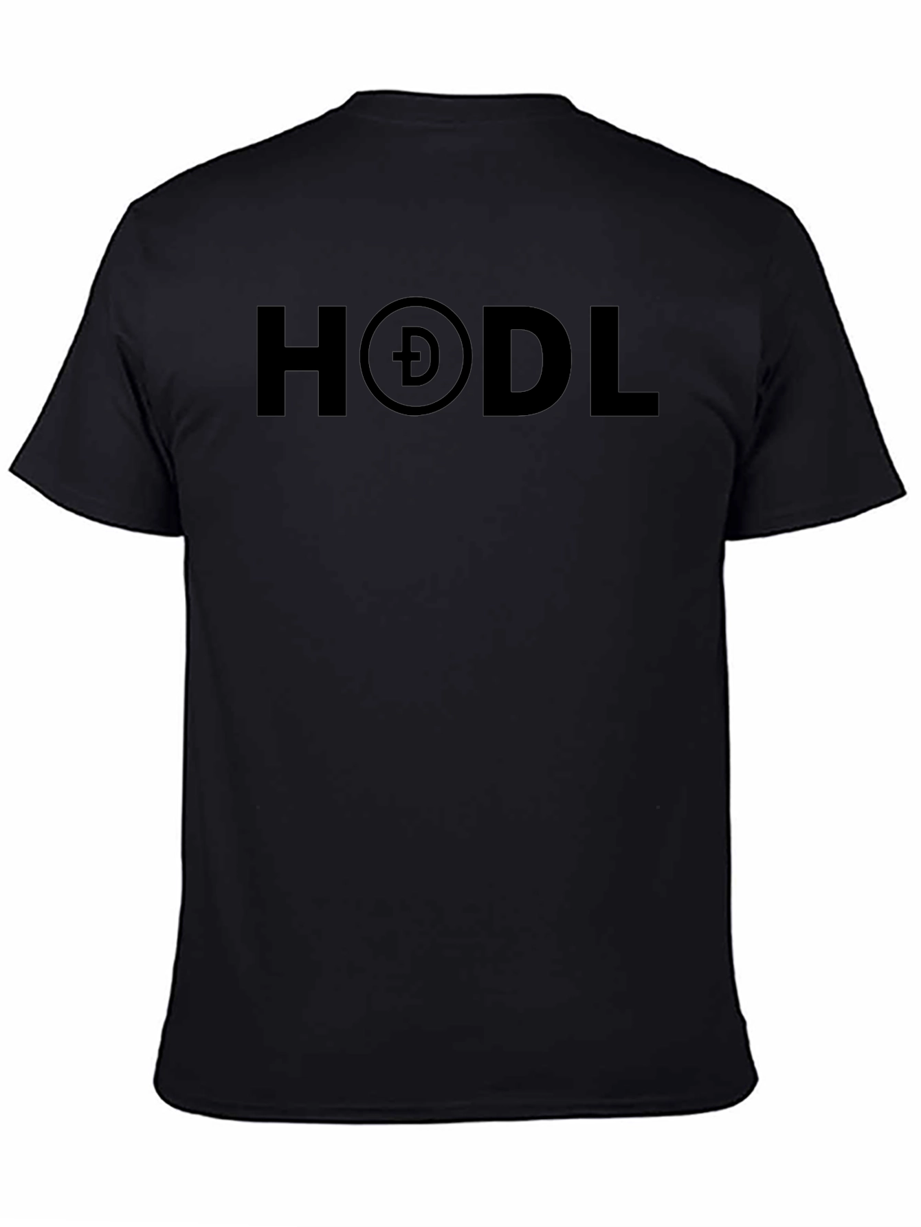 HODL Dogecoin Crypto Black T-Shirt