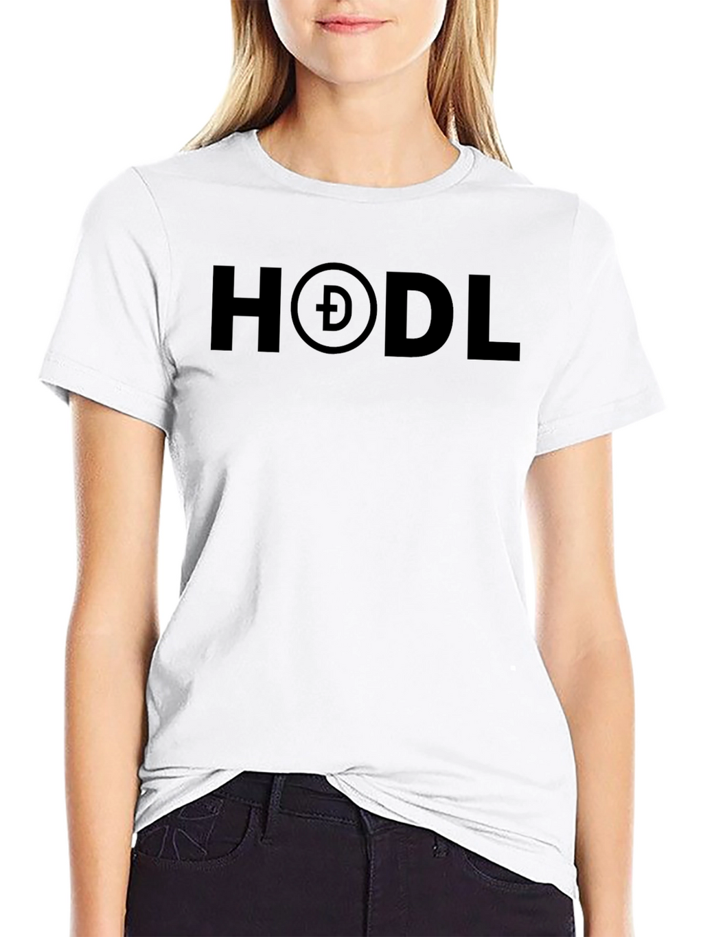 HODL Dogecoin Crypto Black T-Shirt