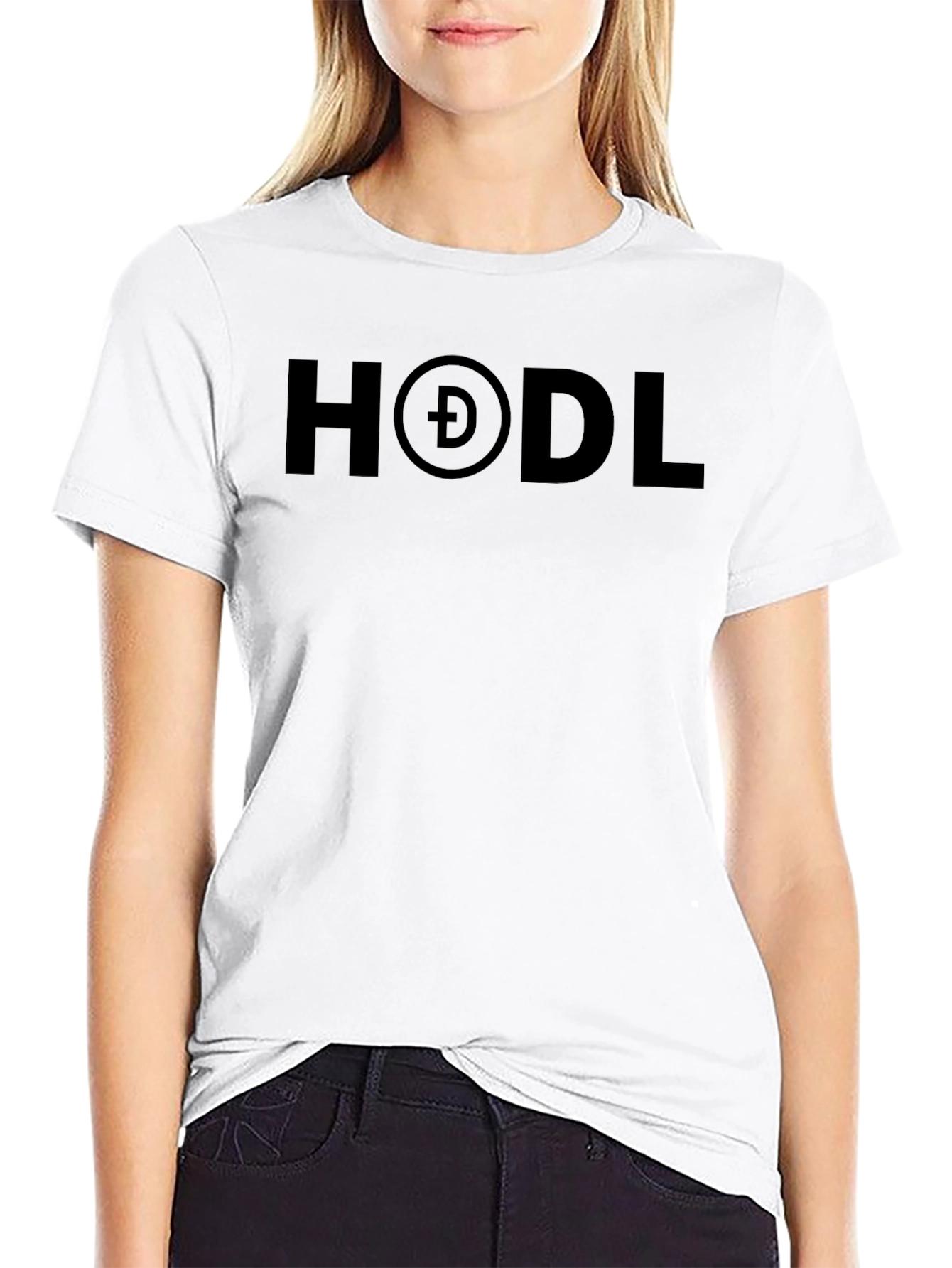 HODL Dogecoin Crypto Black T-Shirt