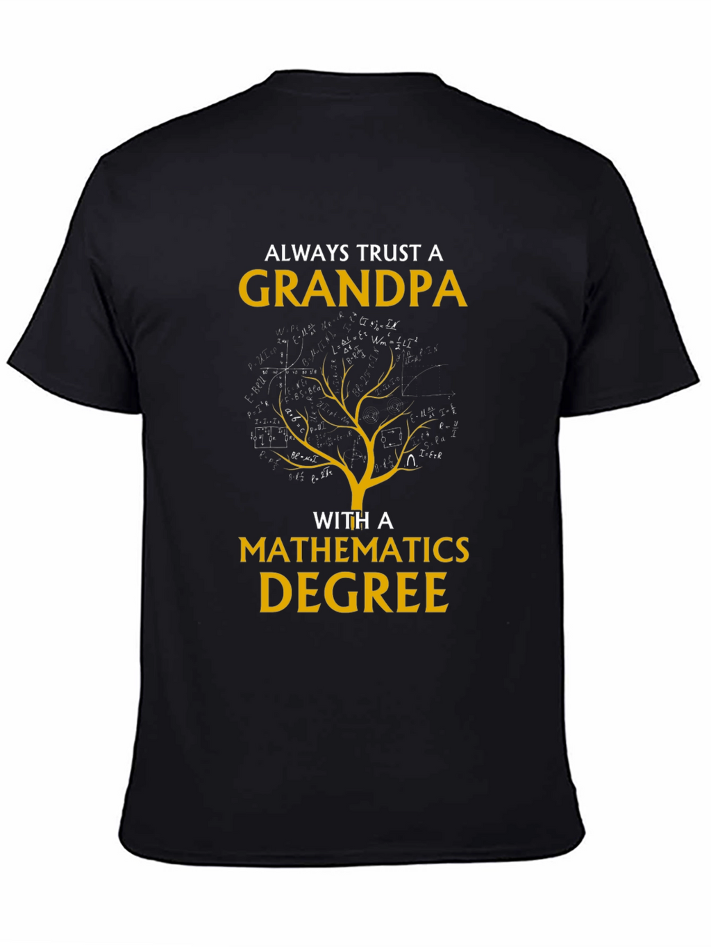 Grandpa Mathematics Degree Graphic Tee