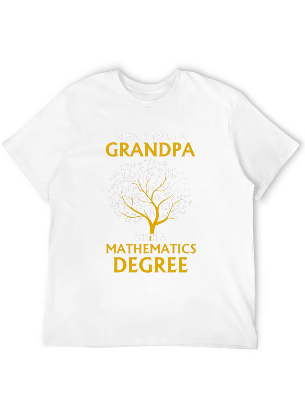 Grandpa Mathematics Degree Graphic Tee