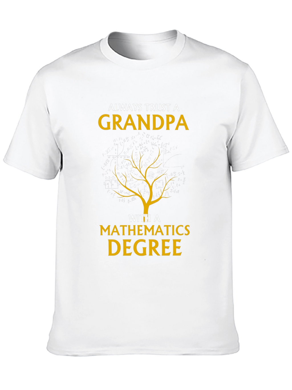 Grandpa Mathematics Degree Graphic Tee