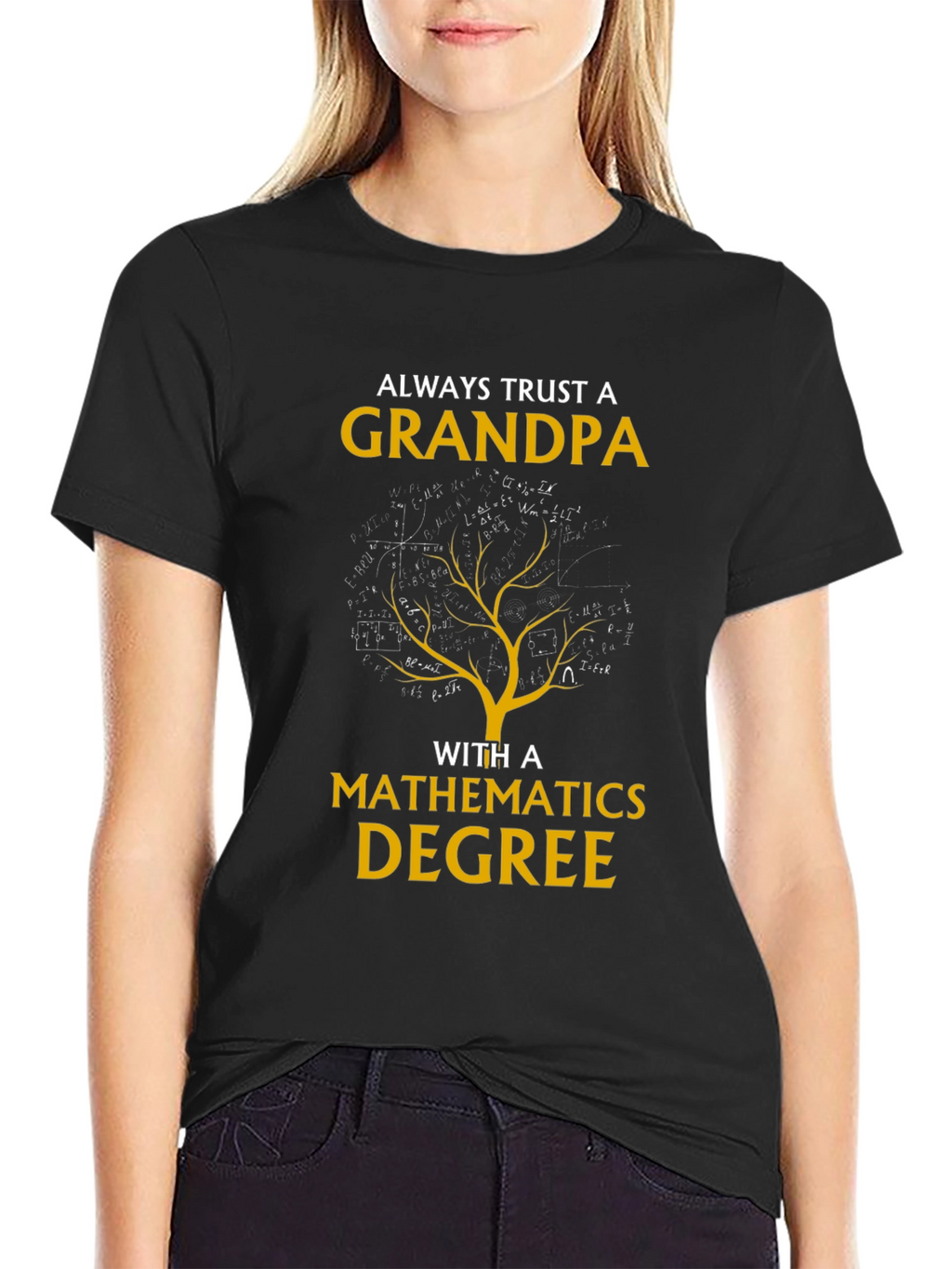 Grandpa Mathematics Degree Graphic Tee