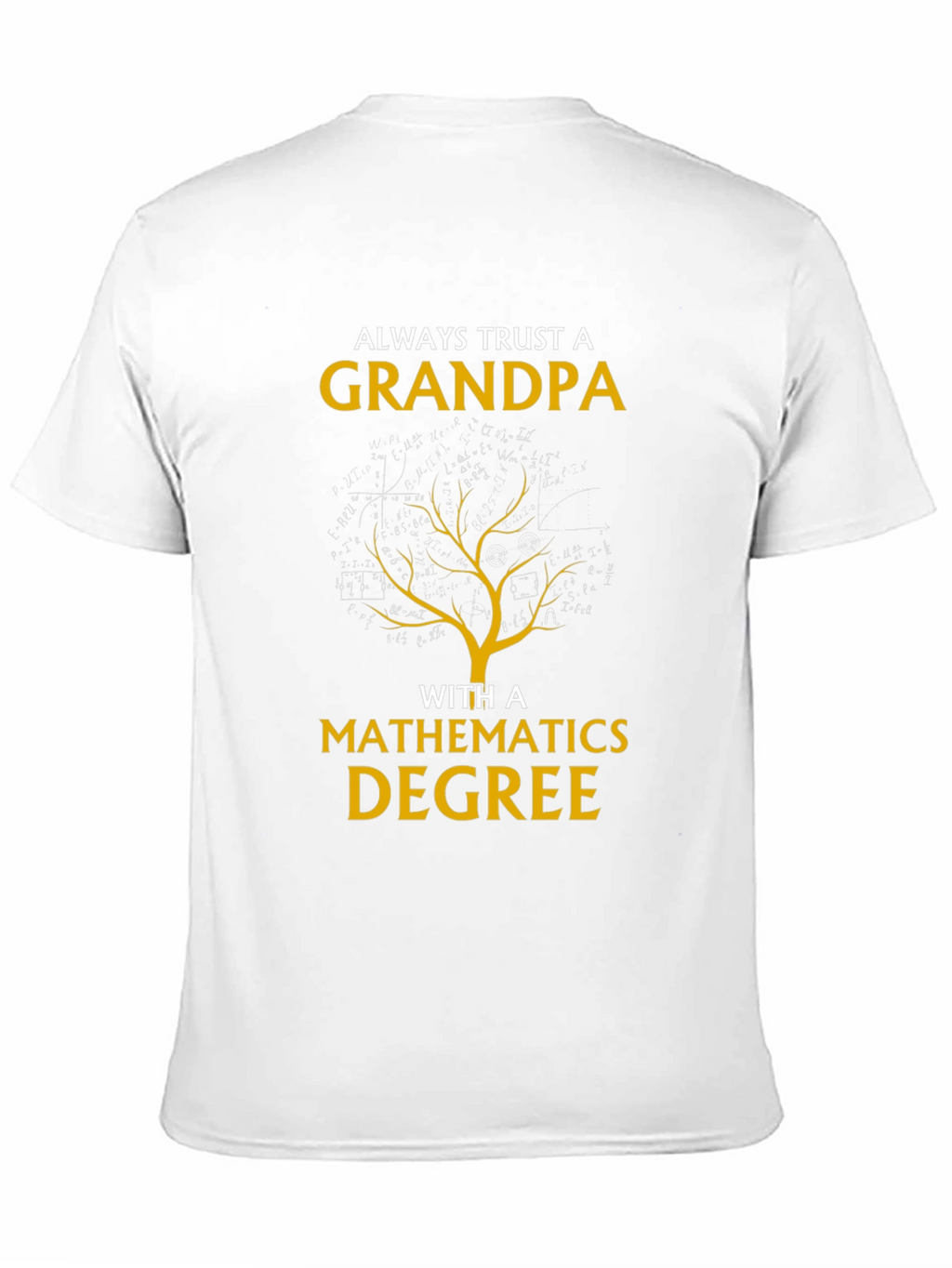 Grandpa Mathematics Degree Graphic Tee