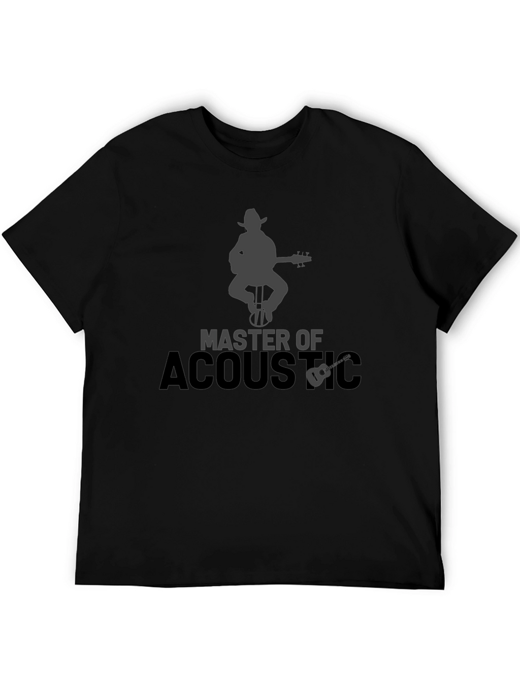Master of Acoustic Graphic Tee - Guitar Player T-Shirt