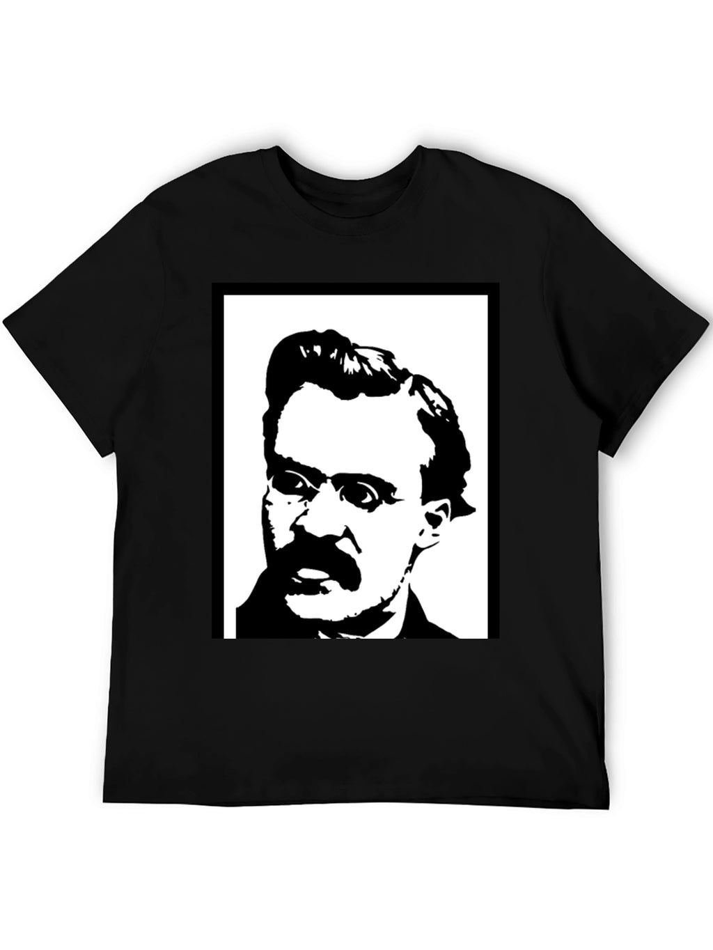 Nietzsche Black & White Portrait T-Shirt