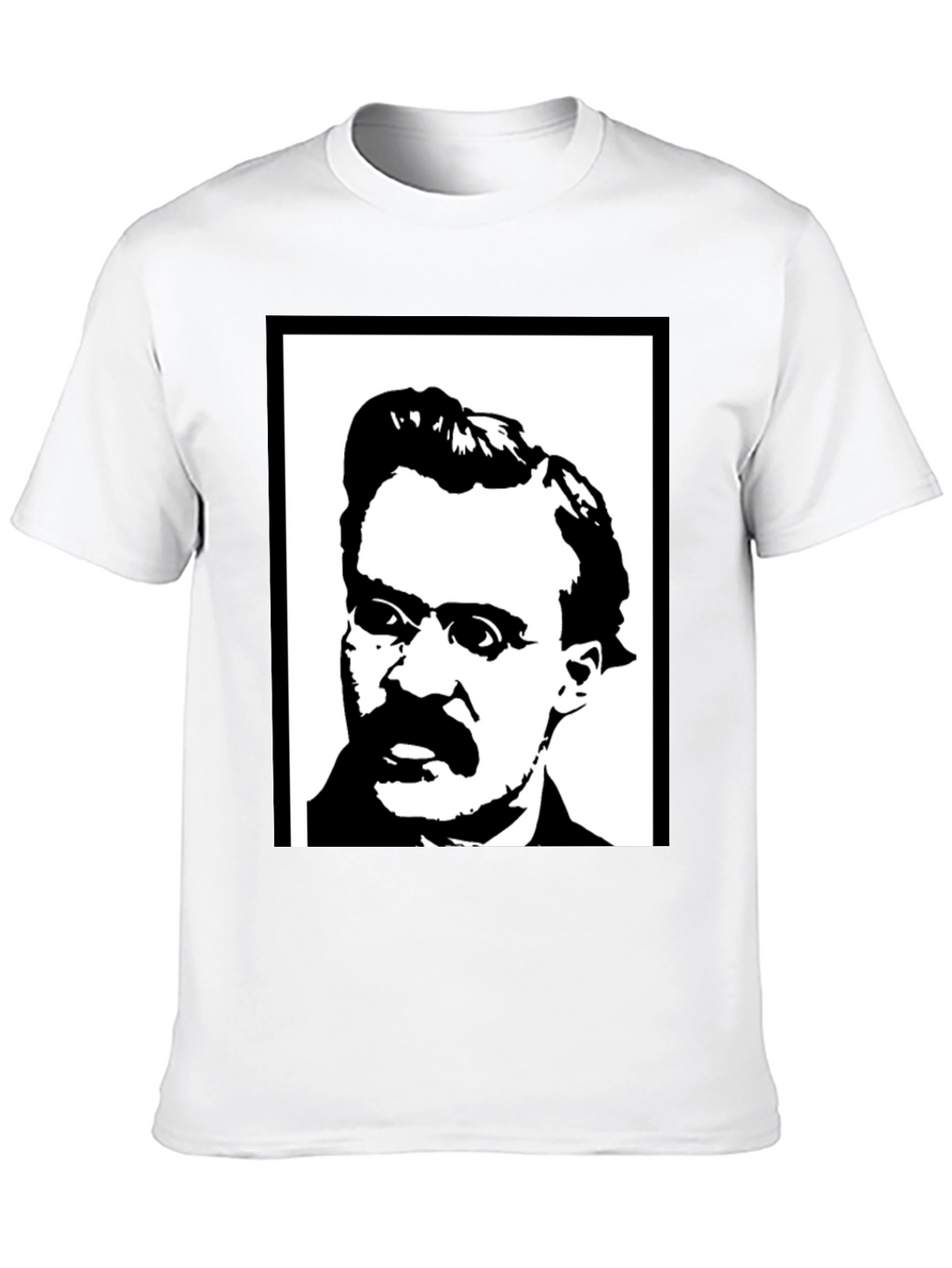 Nietzsche Black & White Portrait T-Shirt