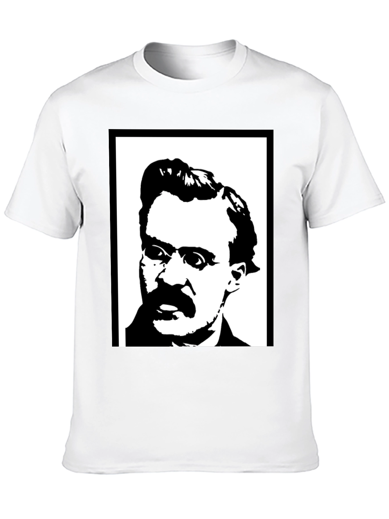 Nietzsche Black & White Portrait T-Shirt