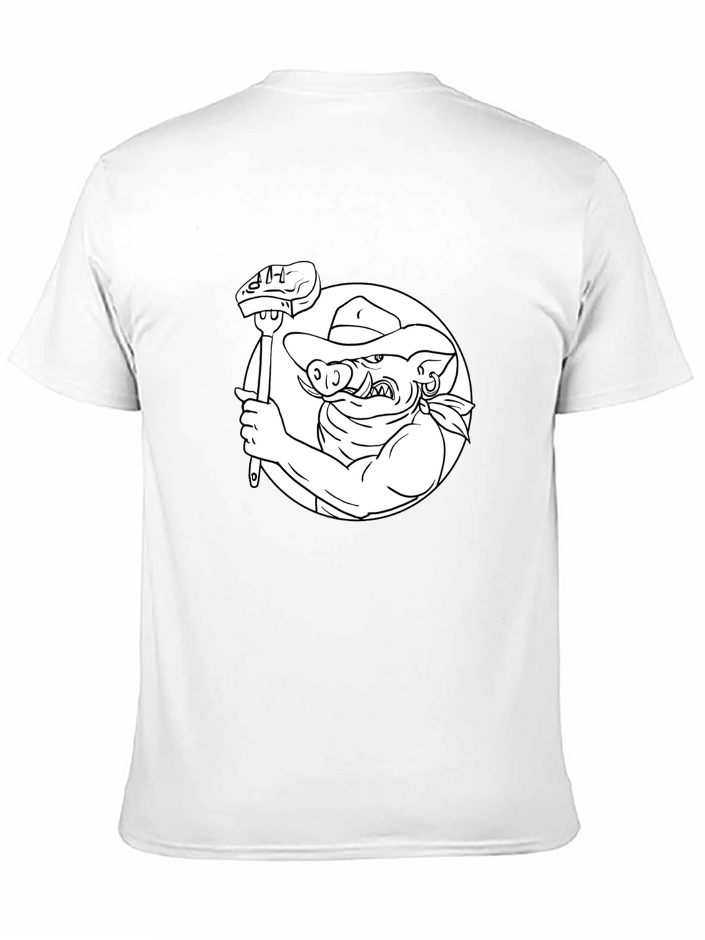 BBQ Hog T-Shirt - Black Cotton Tee