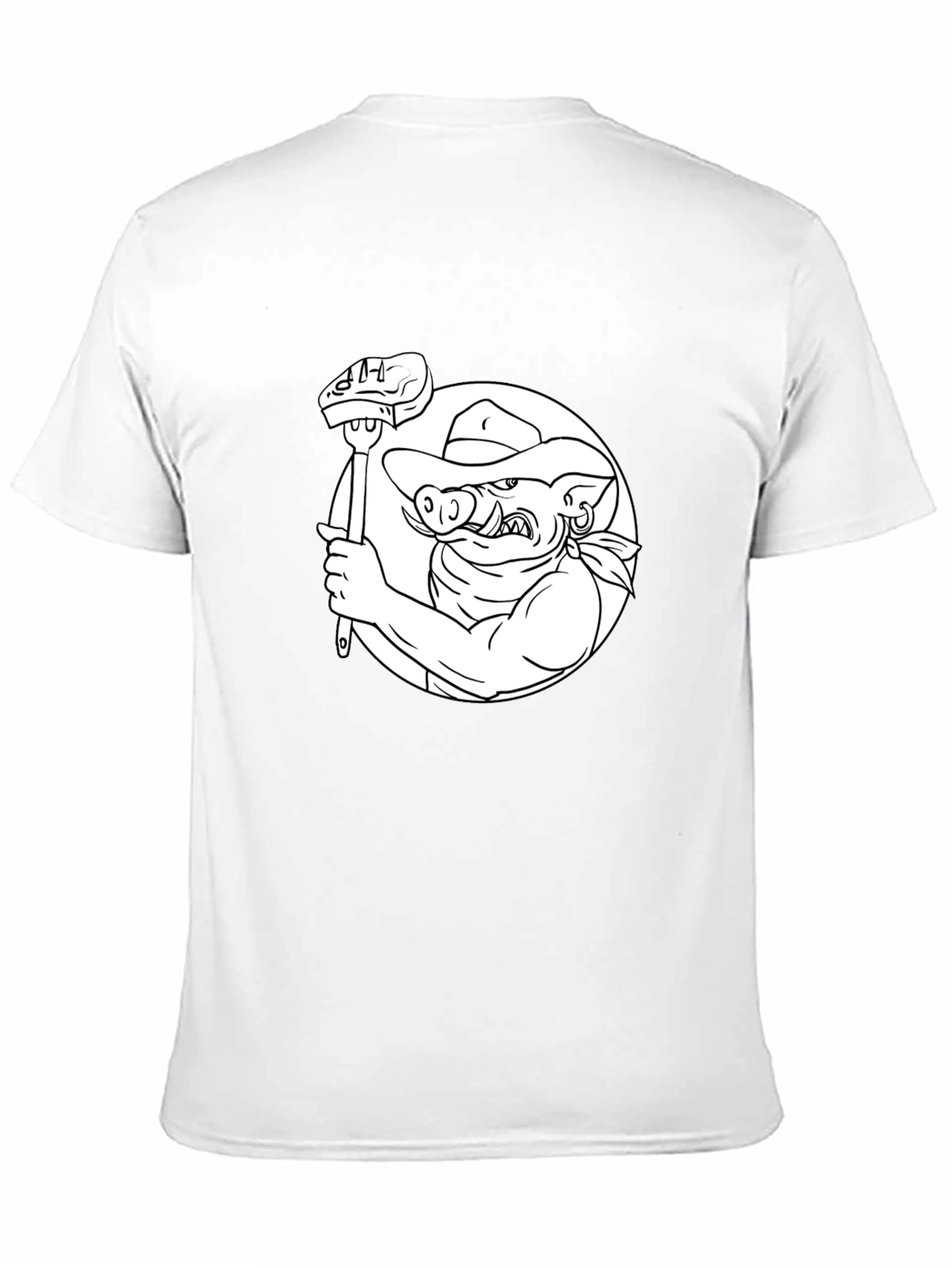 BBQ Hog T-Shirt - Black Cotton Tee