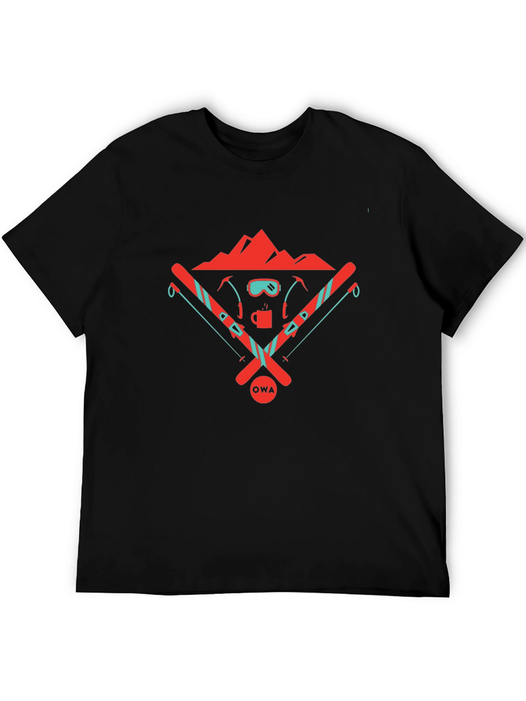 Outdoor Adventure T-Shirt - Ski & Mountain Design