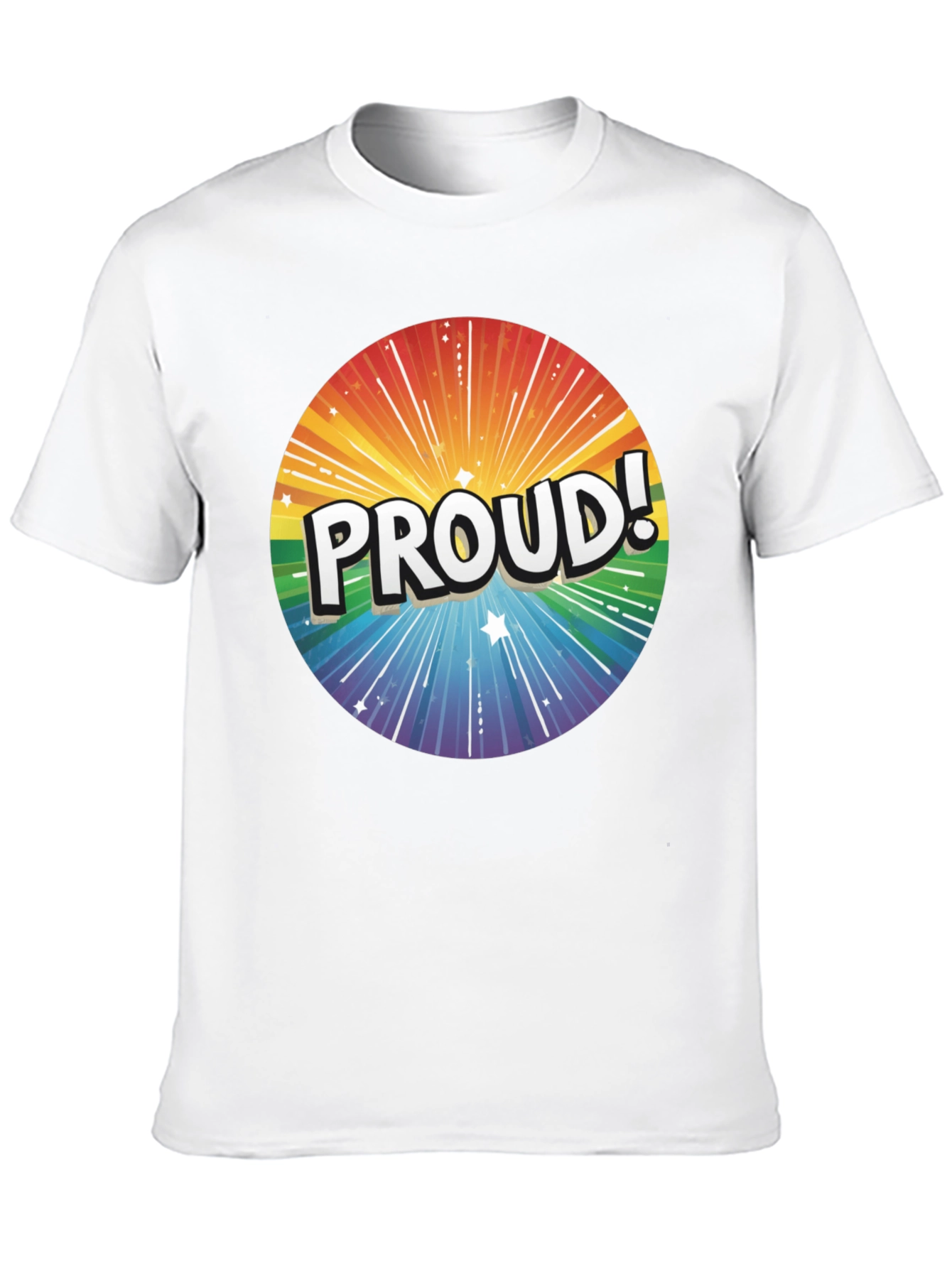 Proud Rainbow Graphic Tee - Pride Month Apparel