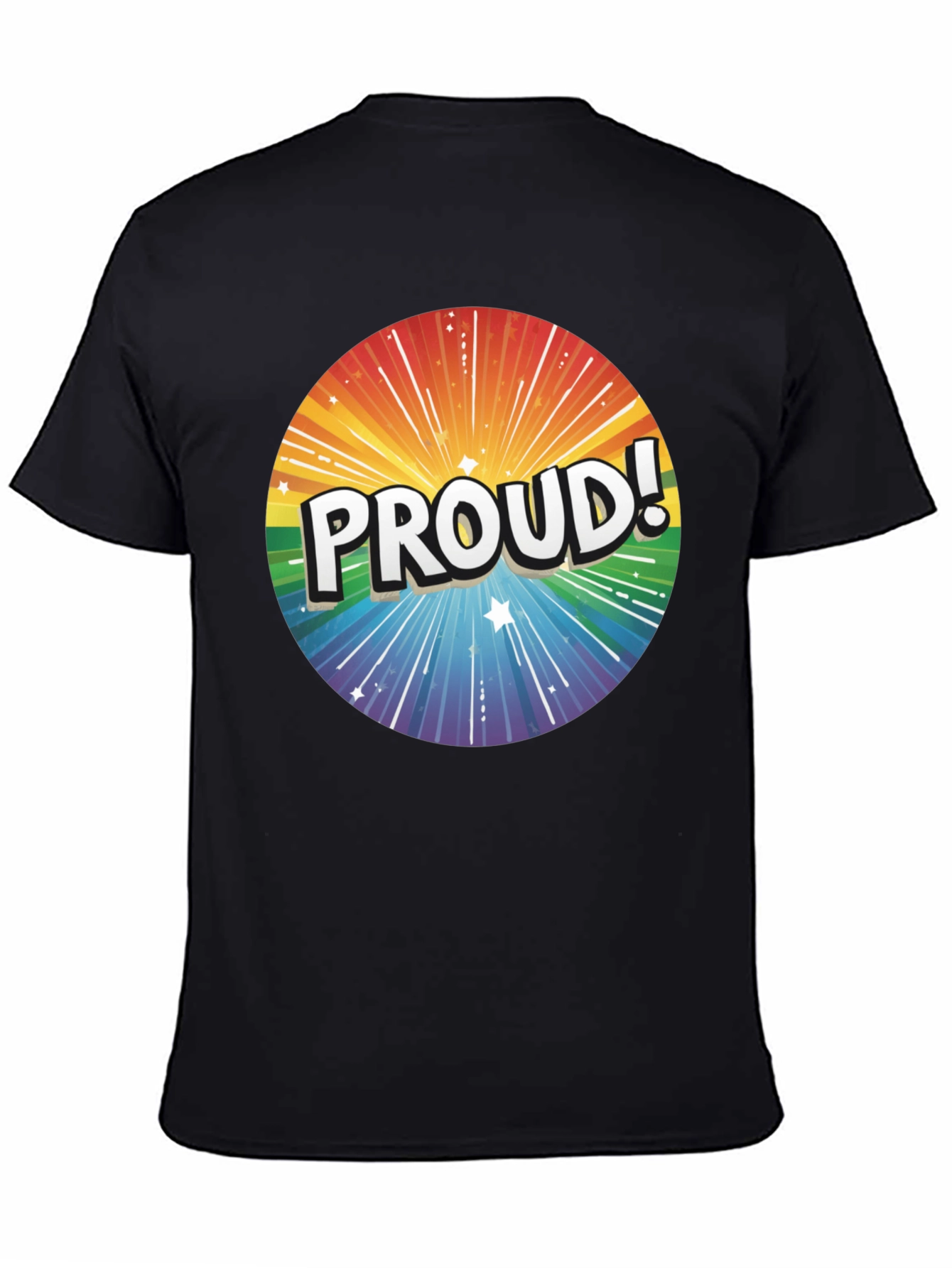 Proud Rainbow Graphic Tee - Pride Month Apparel
