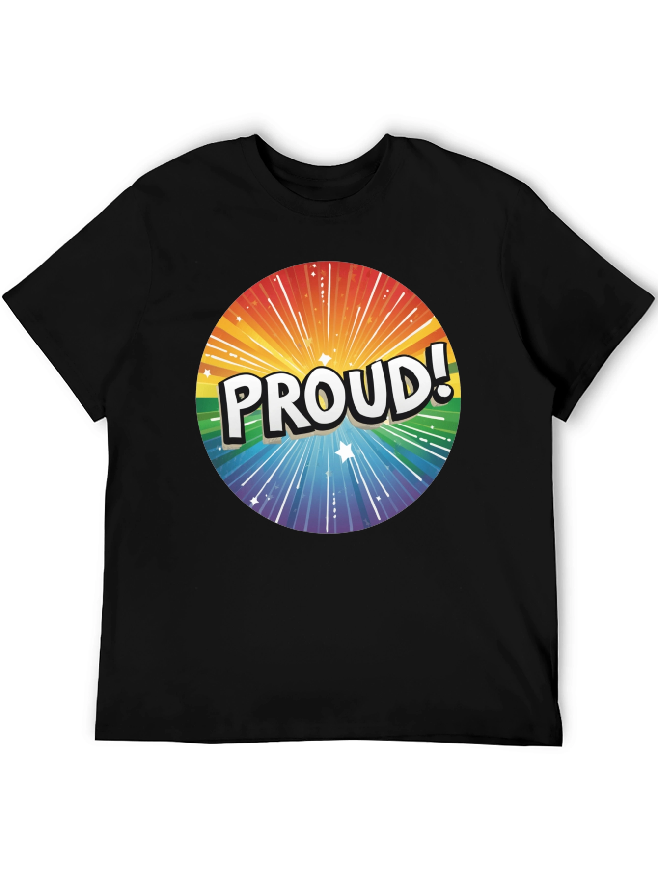 Proud Rainbow Graphic Tee - Pride Month Apparel