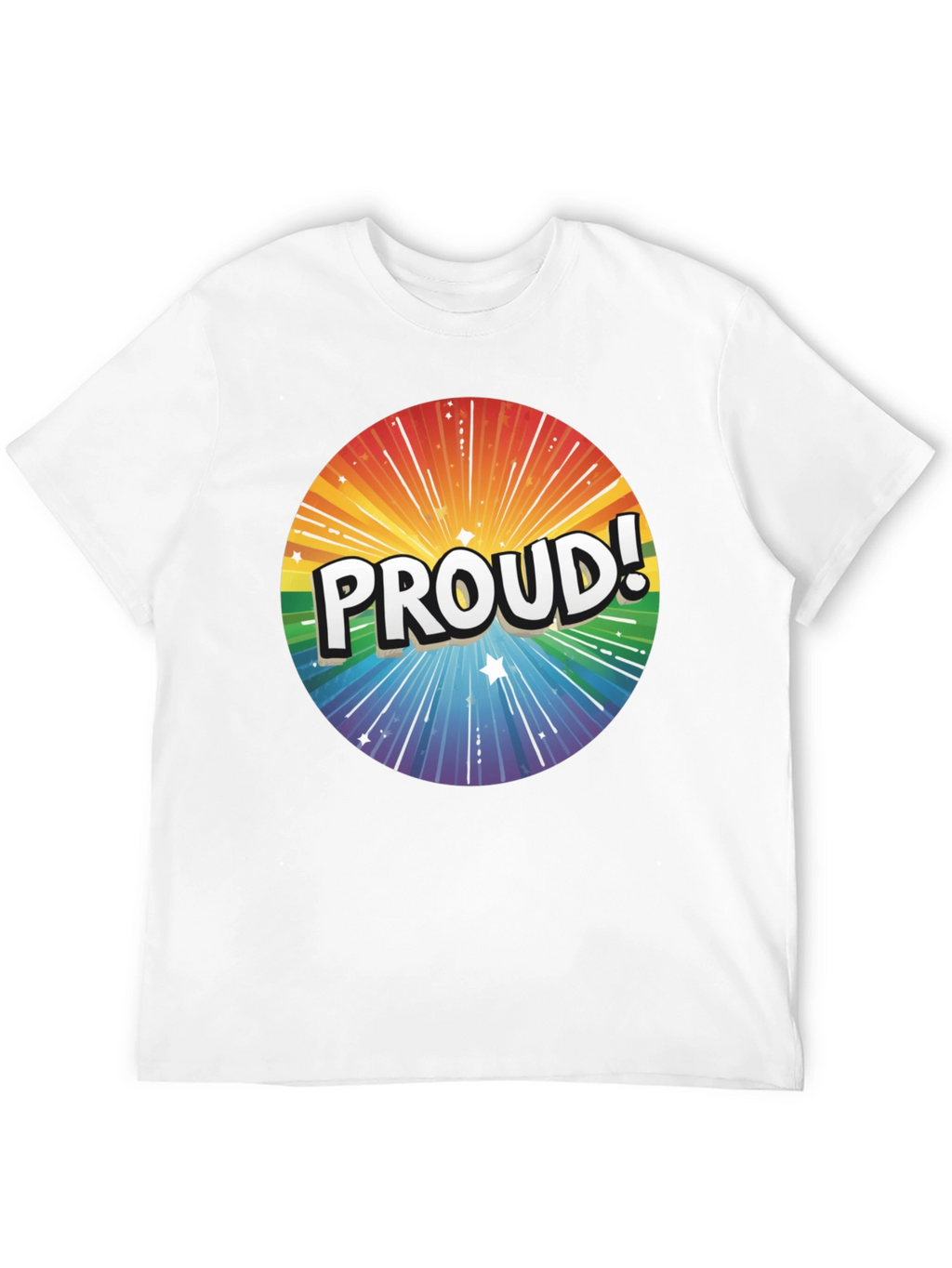 Proud Rainbow Graphic Tee - Pride Month Apparel