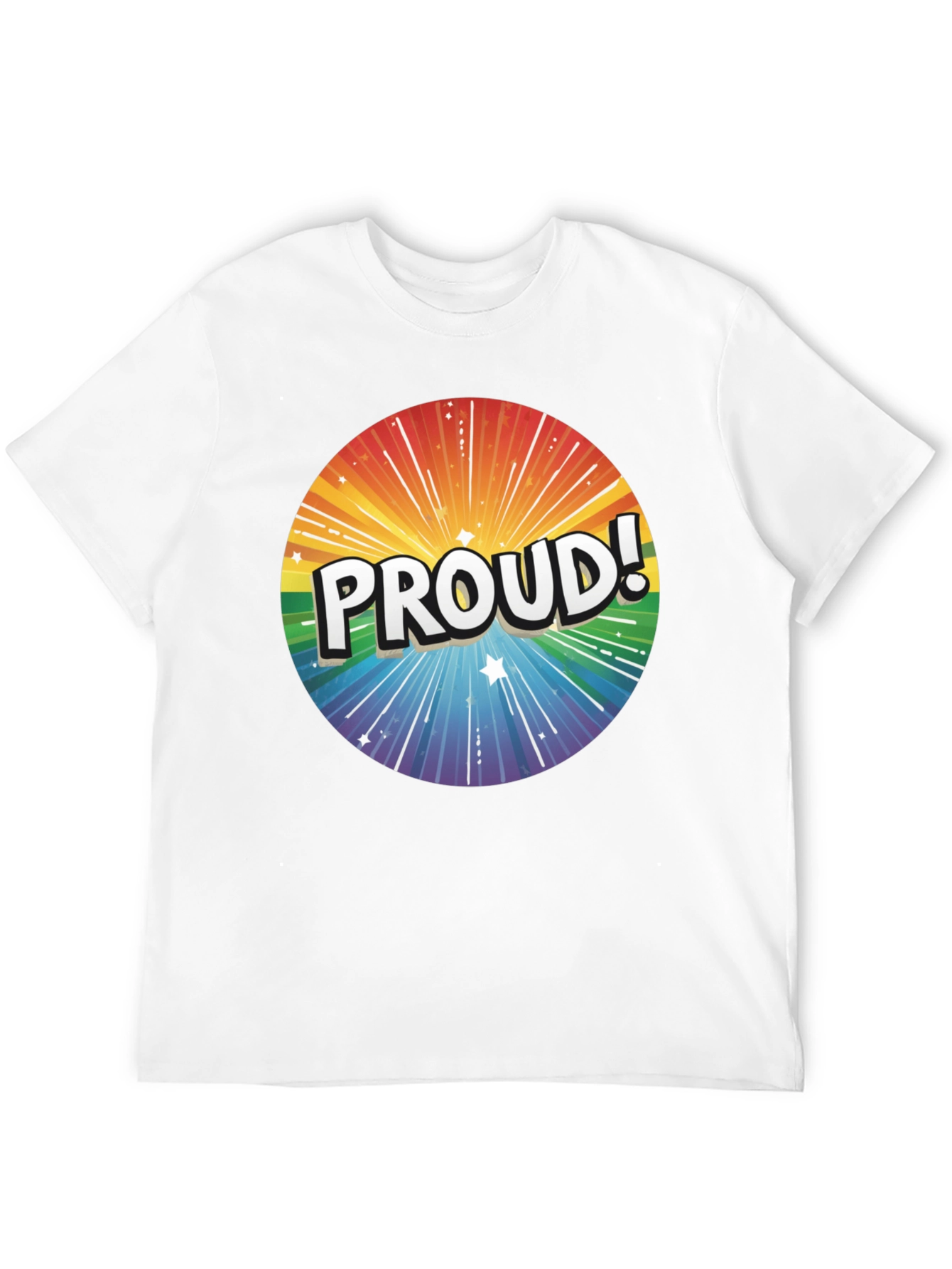 Proud Rainbow Graphic Tee - Pride Month Apparel