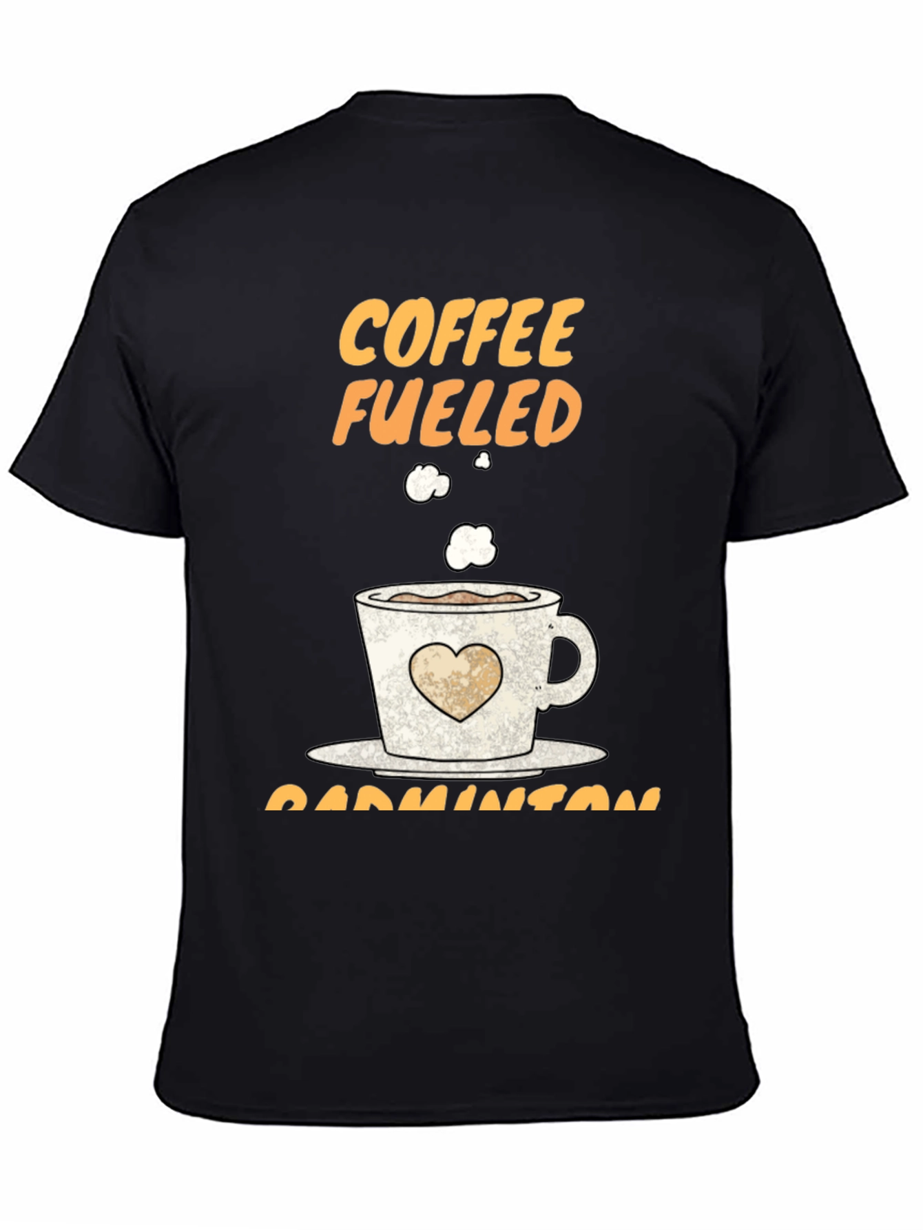 Coffee Fueled Badminton T-Shirt