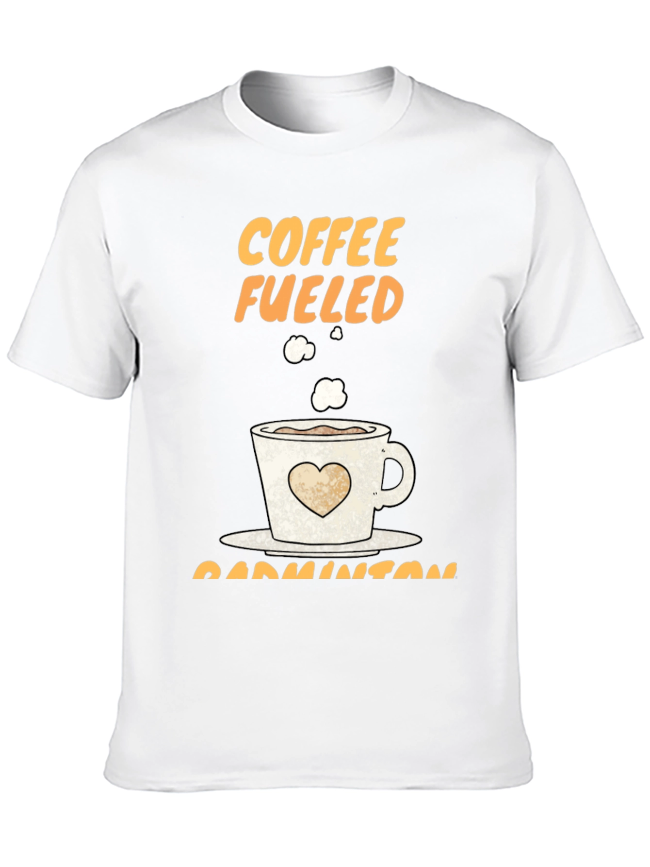 Coffee Fueled Badminton T-Shirt