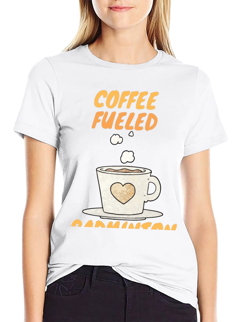 Coffee Fueled Badminton T-Shirt